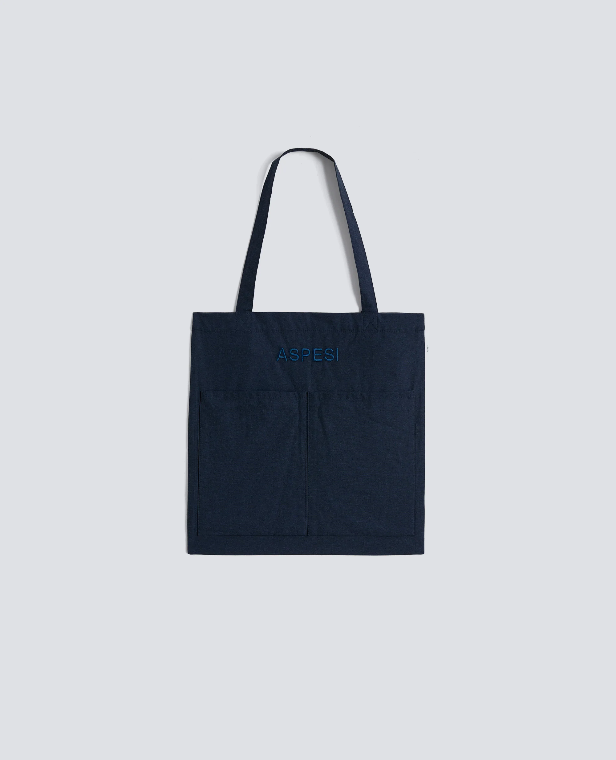 BORSA SHOPPING IN CHAMBRAY - BLU