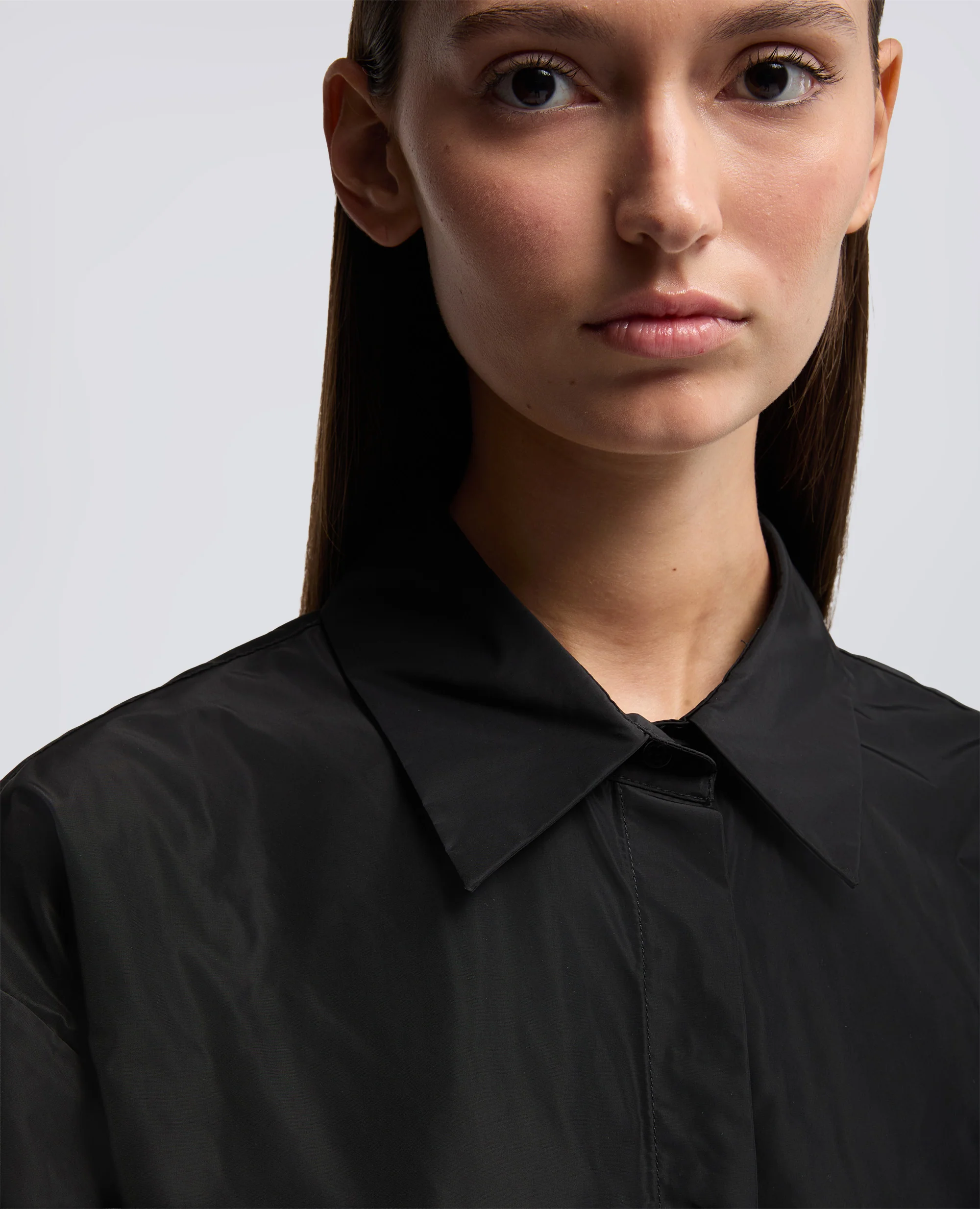 CAMICIA DIANA IN TESSUTO TECNICO - NERO - Image 4