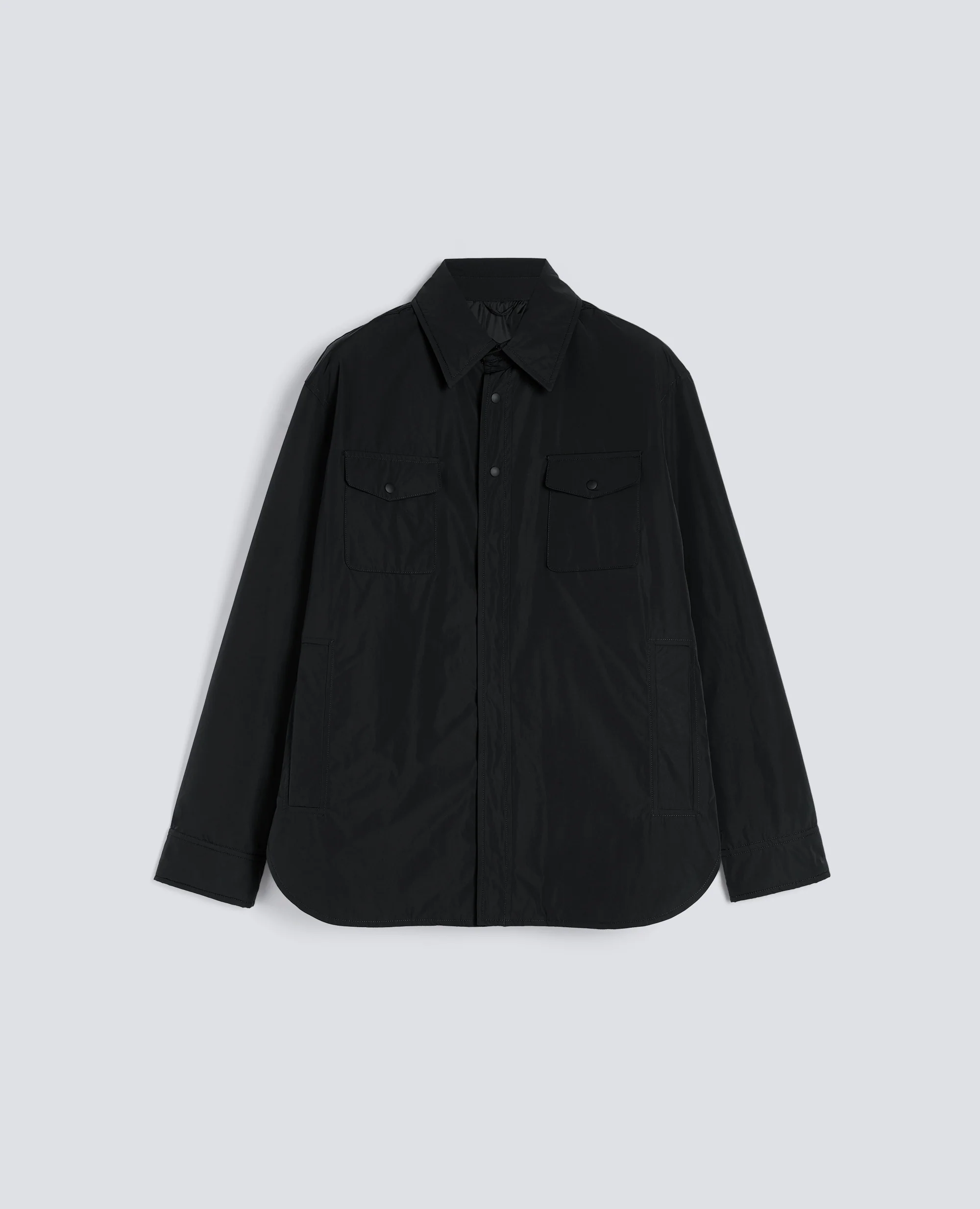 CAMICIA GILES IN TAFFETA - NERO
