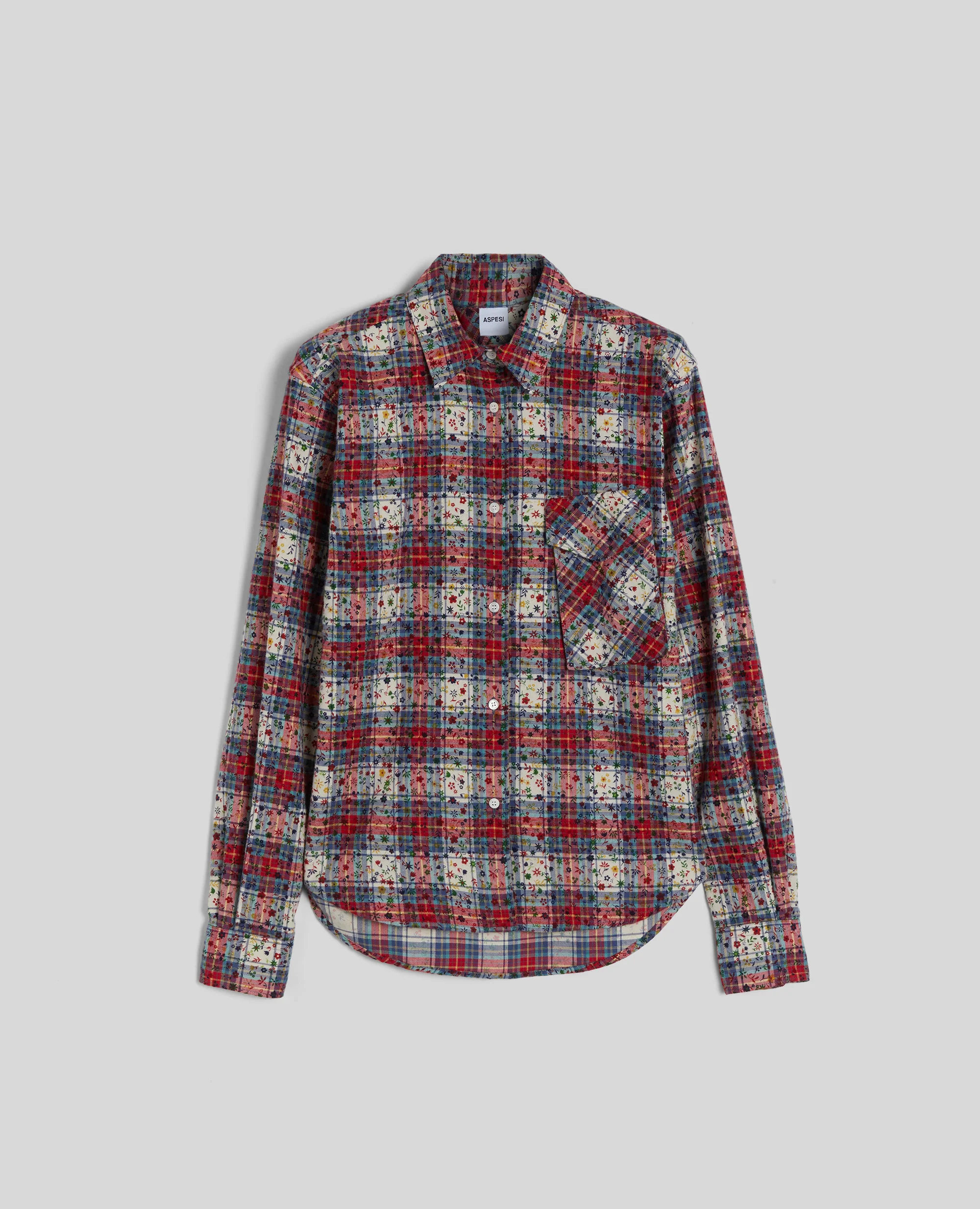 CAMICIA IN TWILL DI FLANELLA - MULTICOLOR