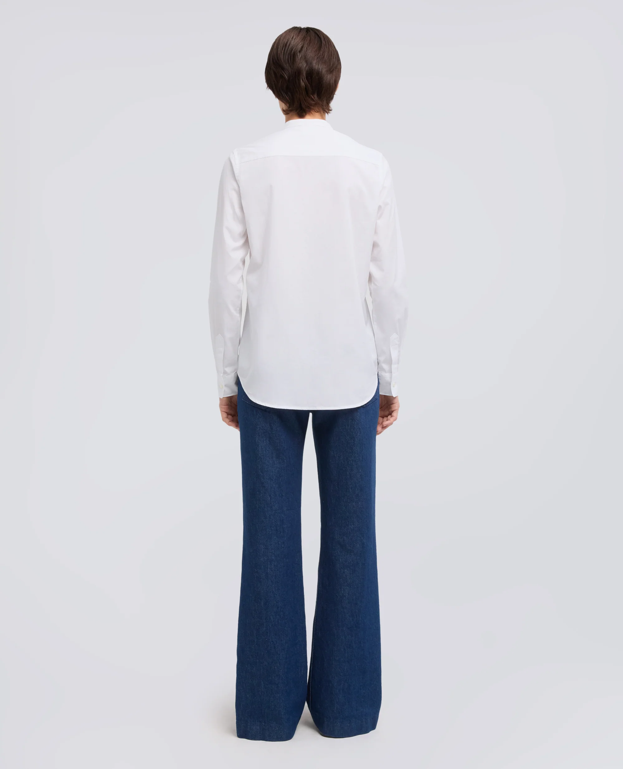 CAMICIA IN POPELINE DI COTONE - BIANCO - Image 3