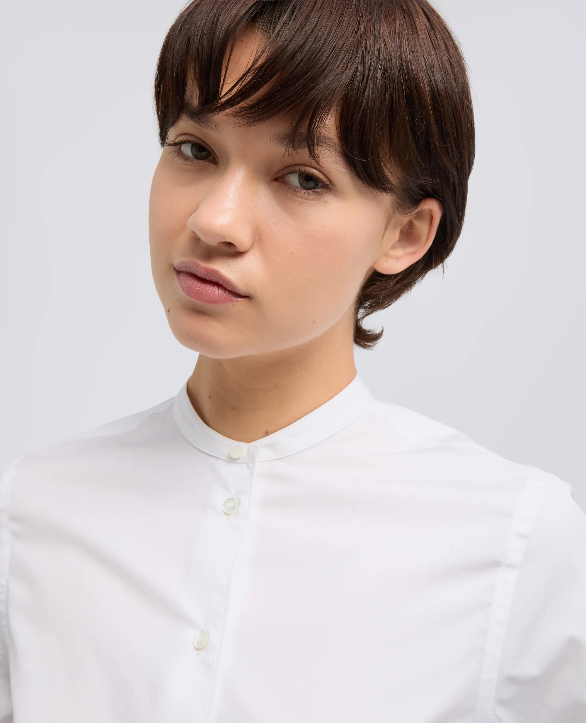 CAMICIA IN POPELINE DI COTONE - BIANCO - Image 4