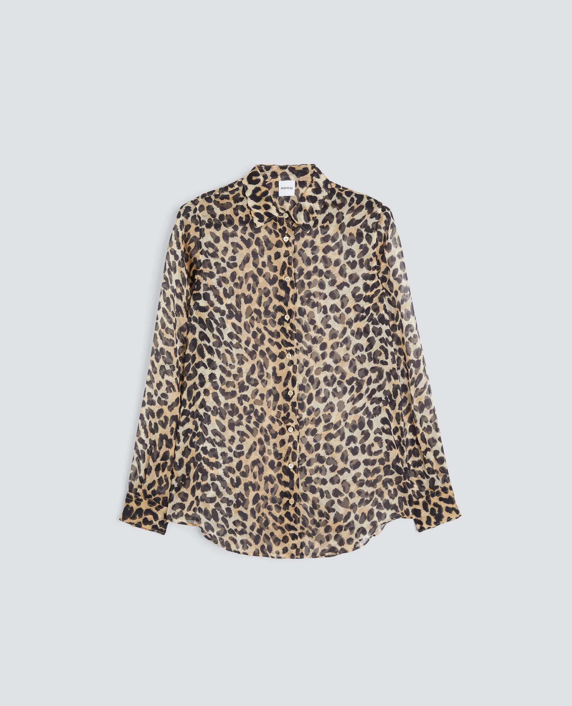 CAMICIA IN CHIFFON SETA - MACULATO