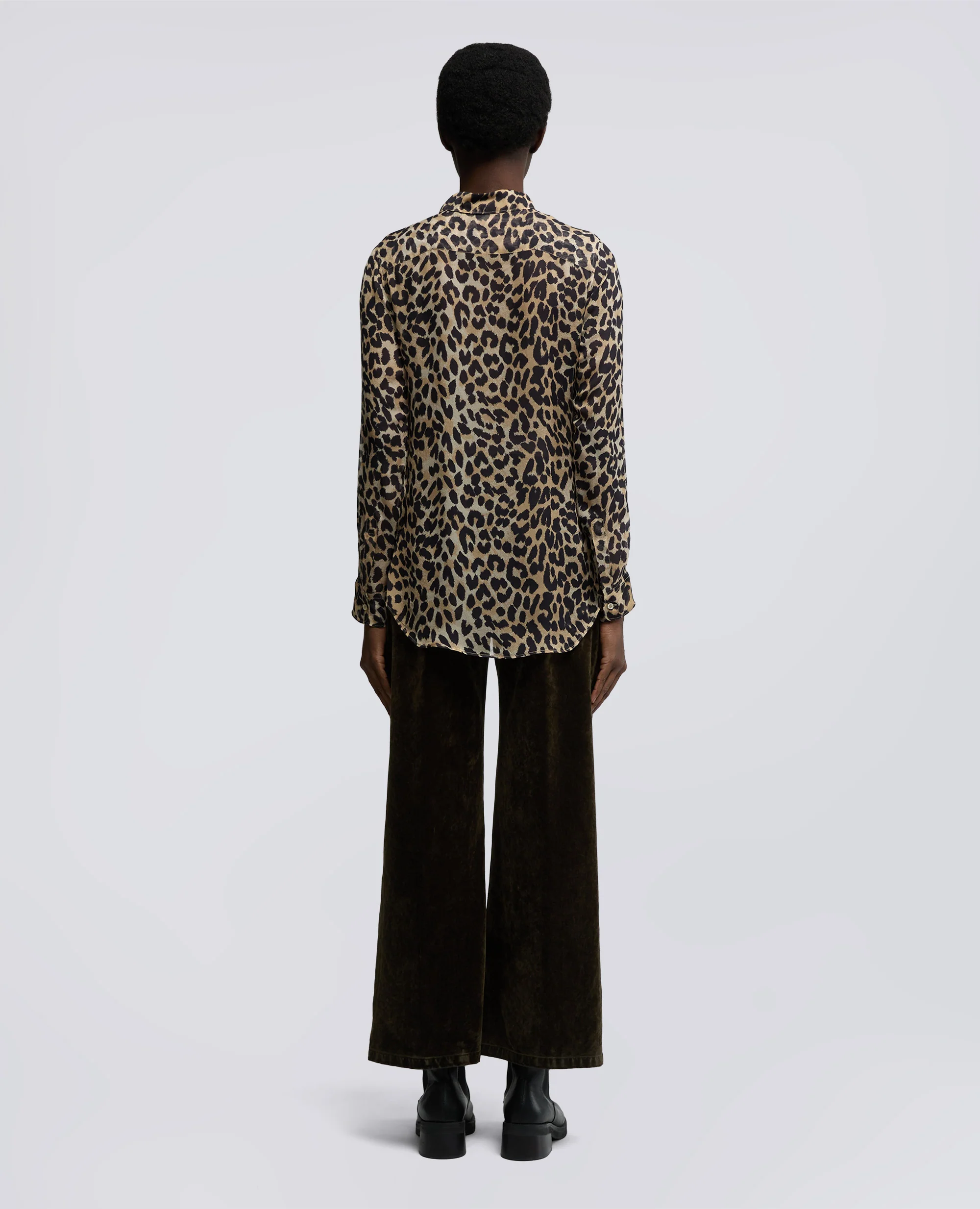 CAMICIA IN CHIFFON SETA - MACULATO - Image 3