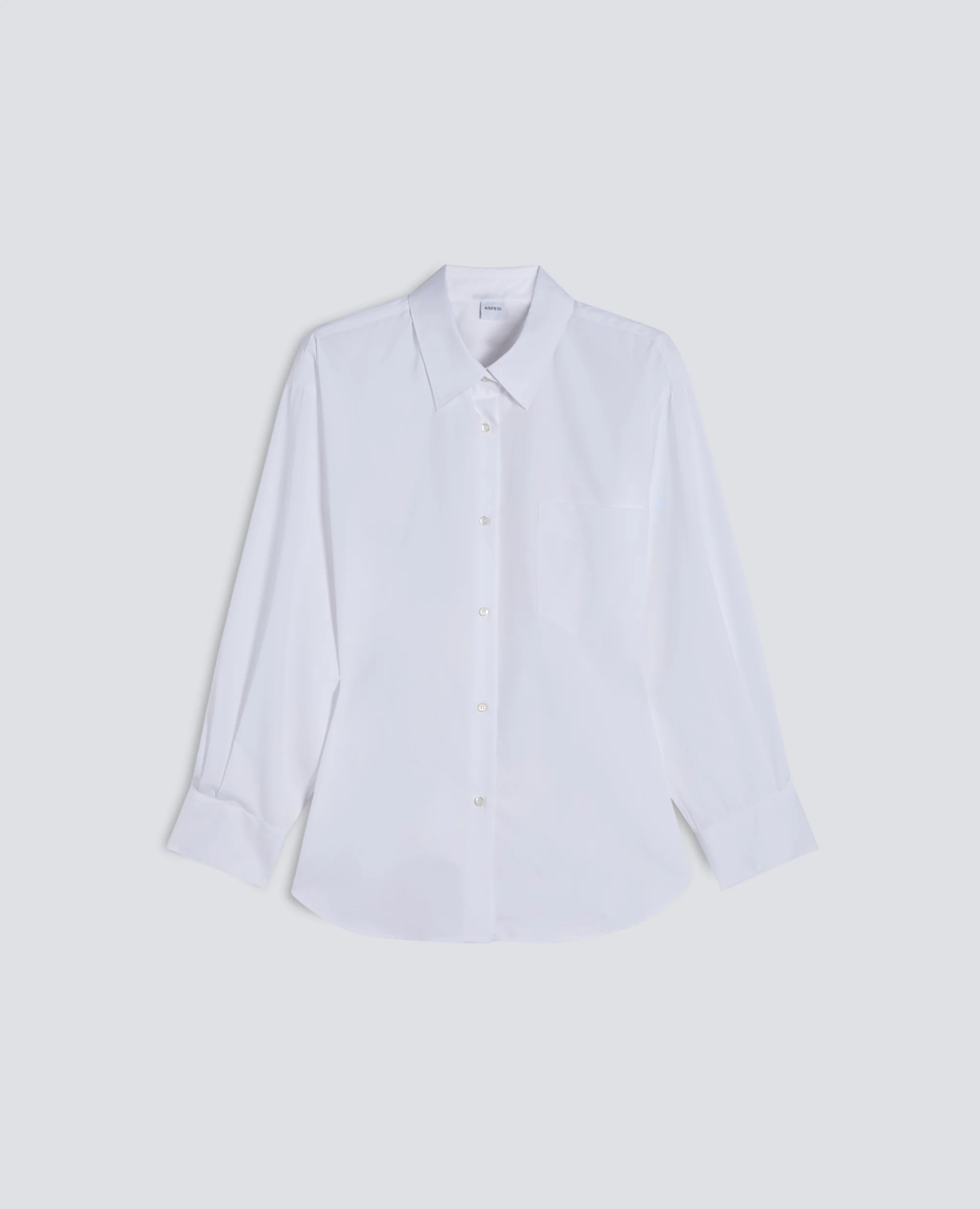 CAMICIA IN POPELINE DI COTONE - BIANCO - Image 8