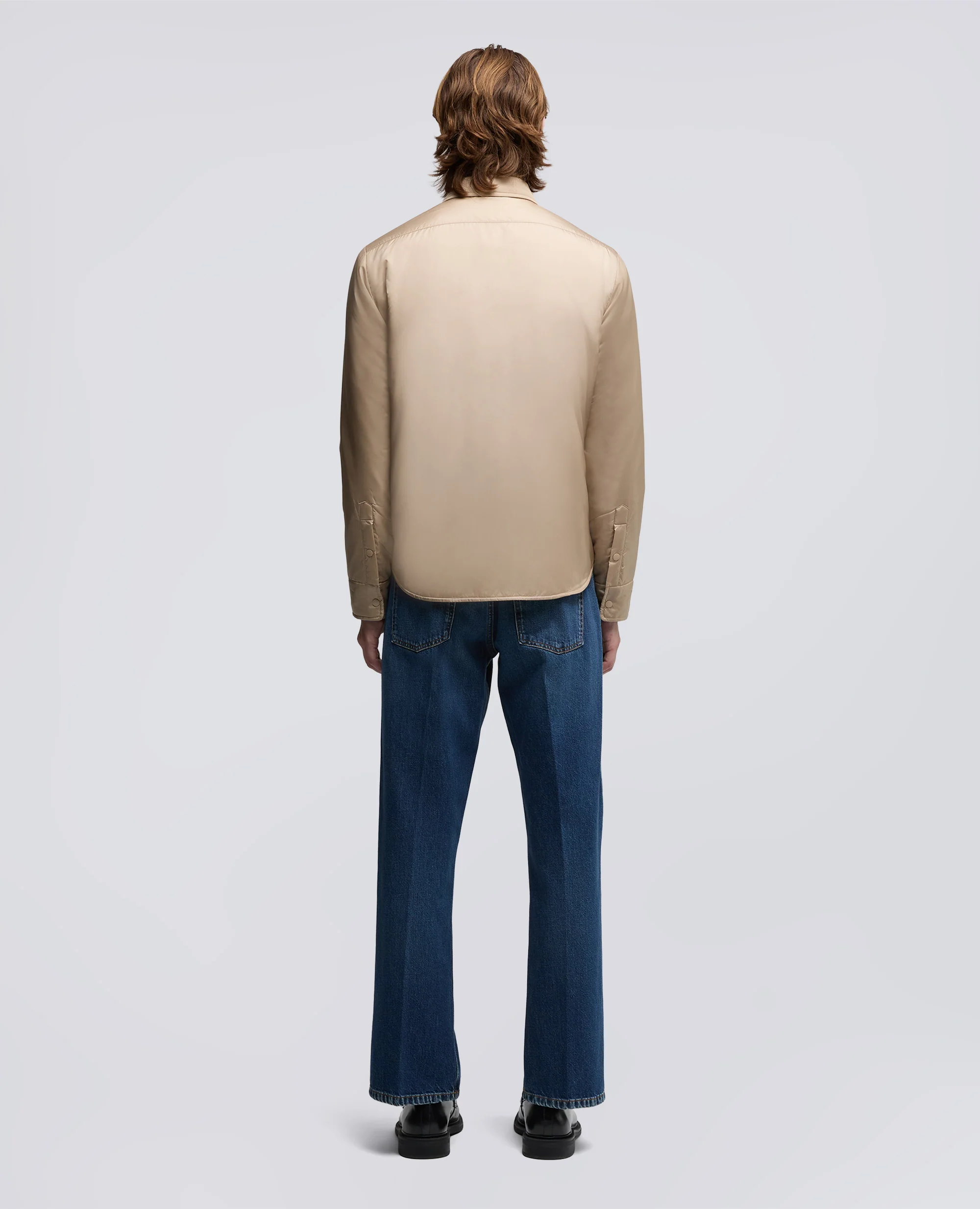CAMICIA RE SHIRT IN NYLON - BEIGE - Image 3
