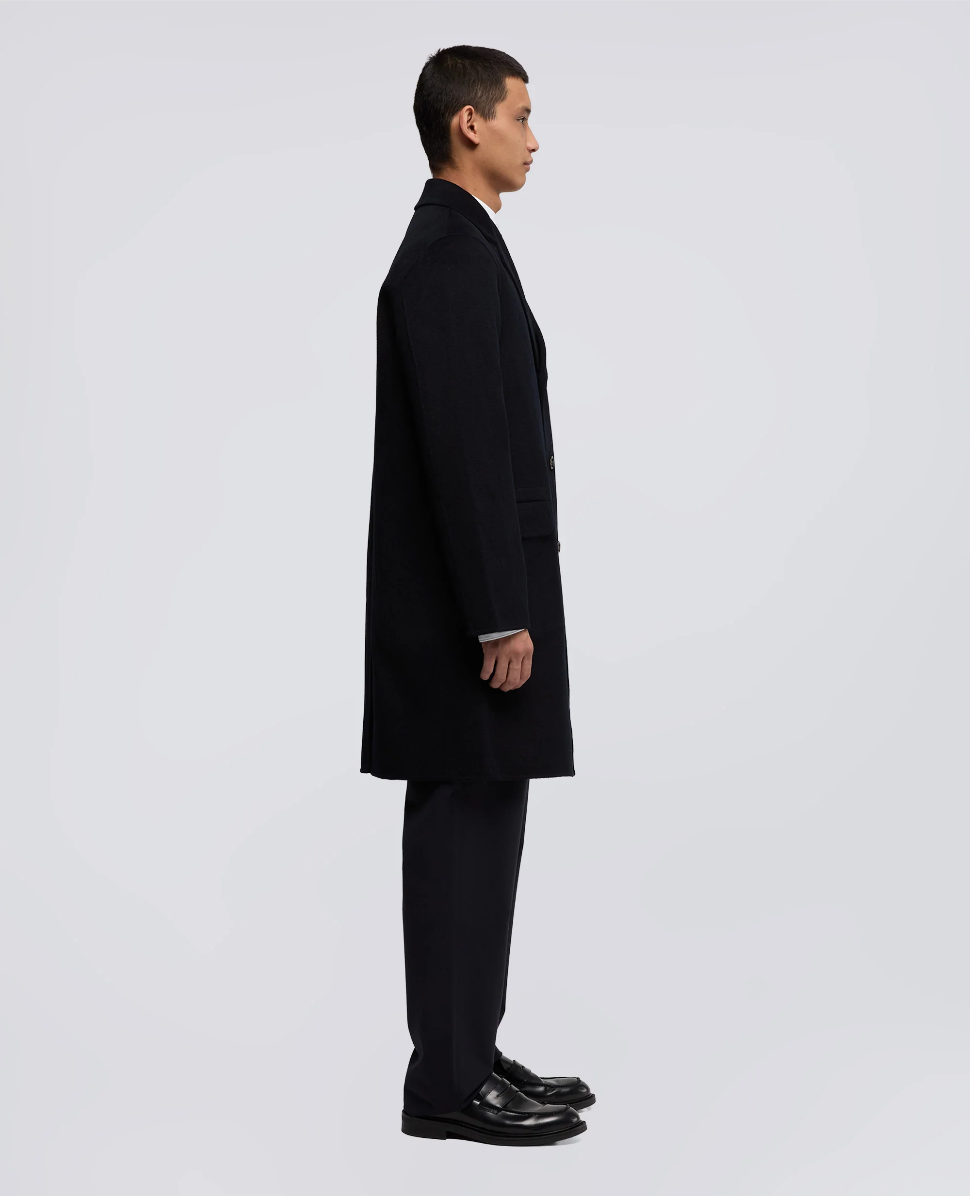 CAPPOTTO FRANKLIN IN DOUBLE DI LANA - NAVY - Image 4