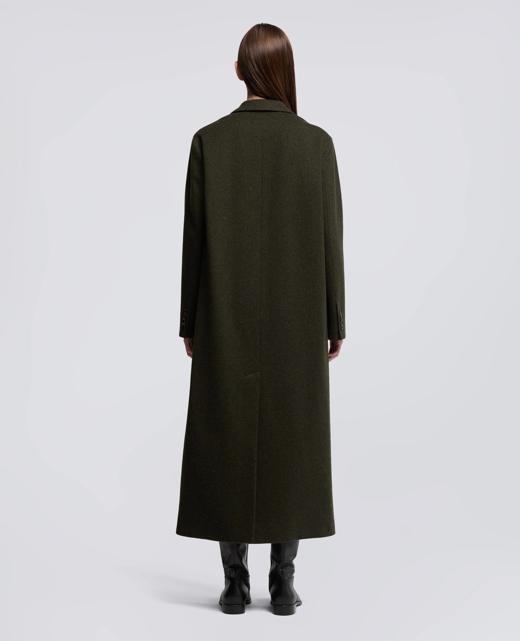 CAPPOTTO IN LANA VERGINE E ALPACA - MILITARE - Image 3
