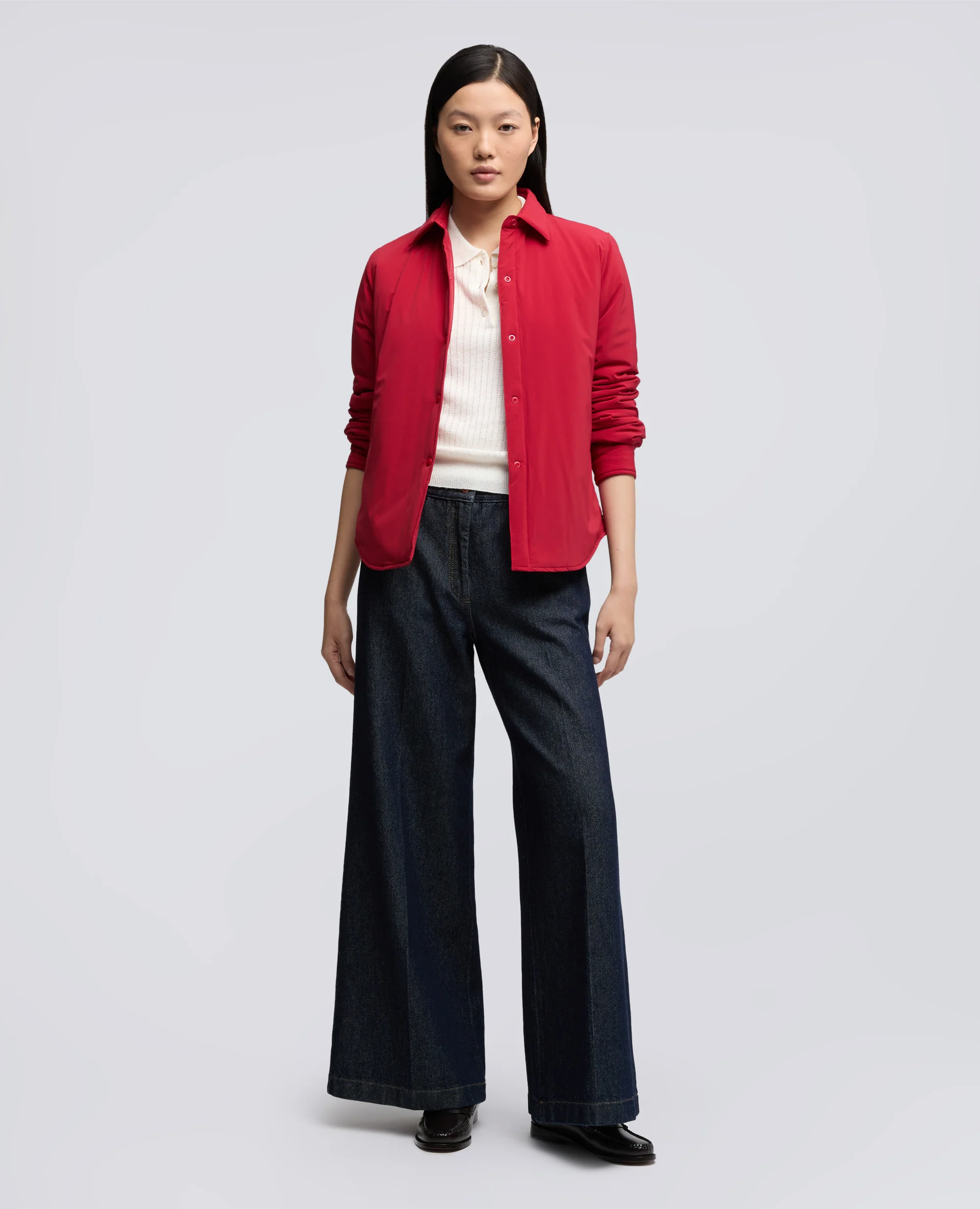 GIACCA CAMICIA GLUE - ROSSO - Image 2
