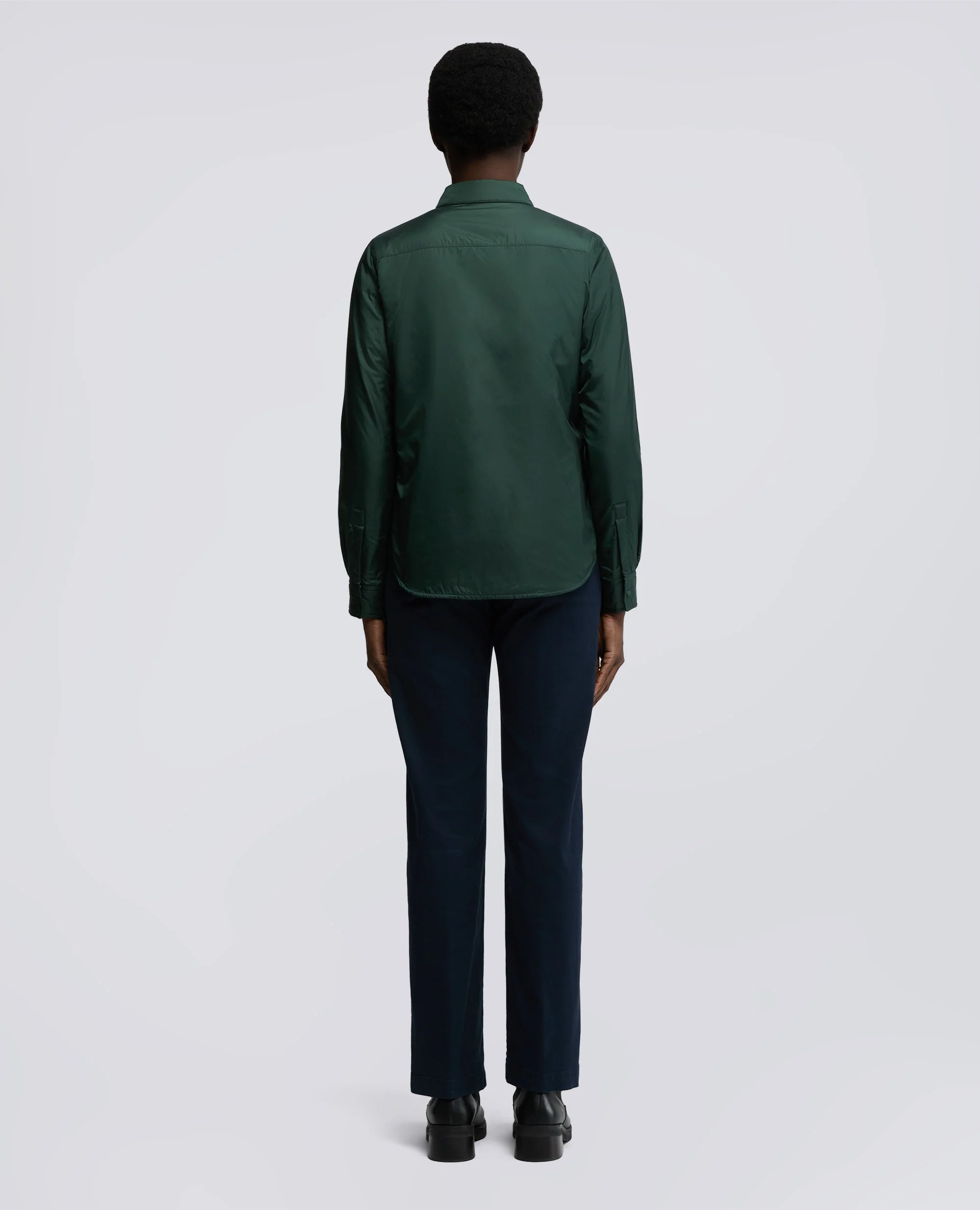 OVERSHIRT GLUE IN NYLON IMBOTTITA - VERDE INGLES - Image 3