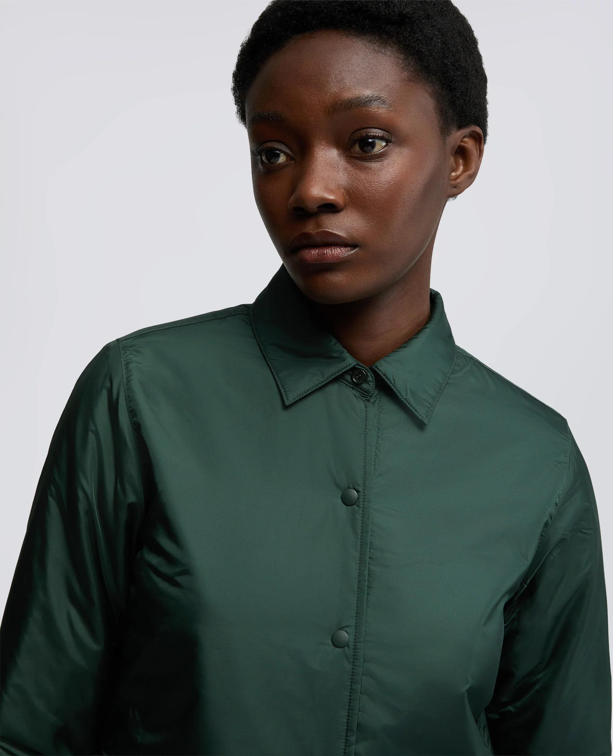 OVERSHIRT GLUE IN NYLON IMBOTTITA - VERDE INGLES - Image 4