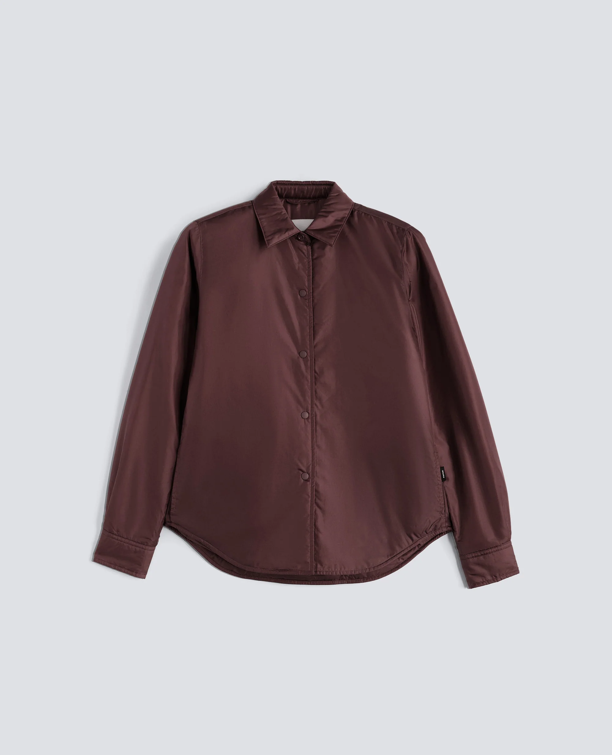 OVERSHIRT GLUE IN NYLON IMBOTTITA - BORDEAUX