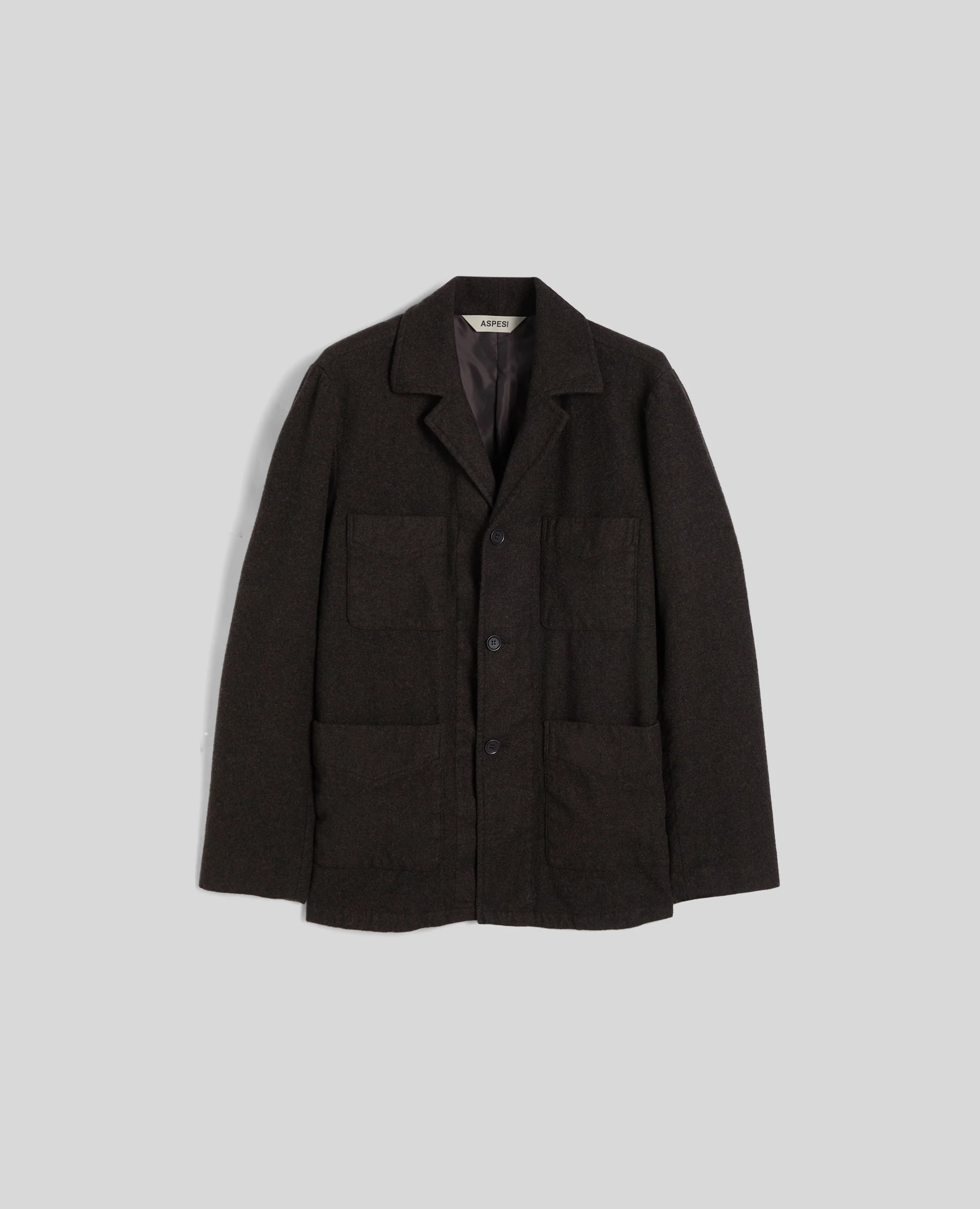 OVERSHIRT FANDANGO WINT IN LANA E CASHMERE - MARRONE