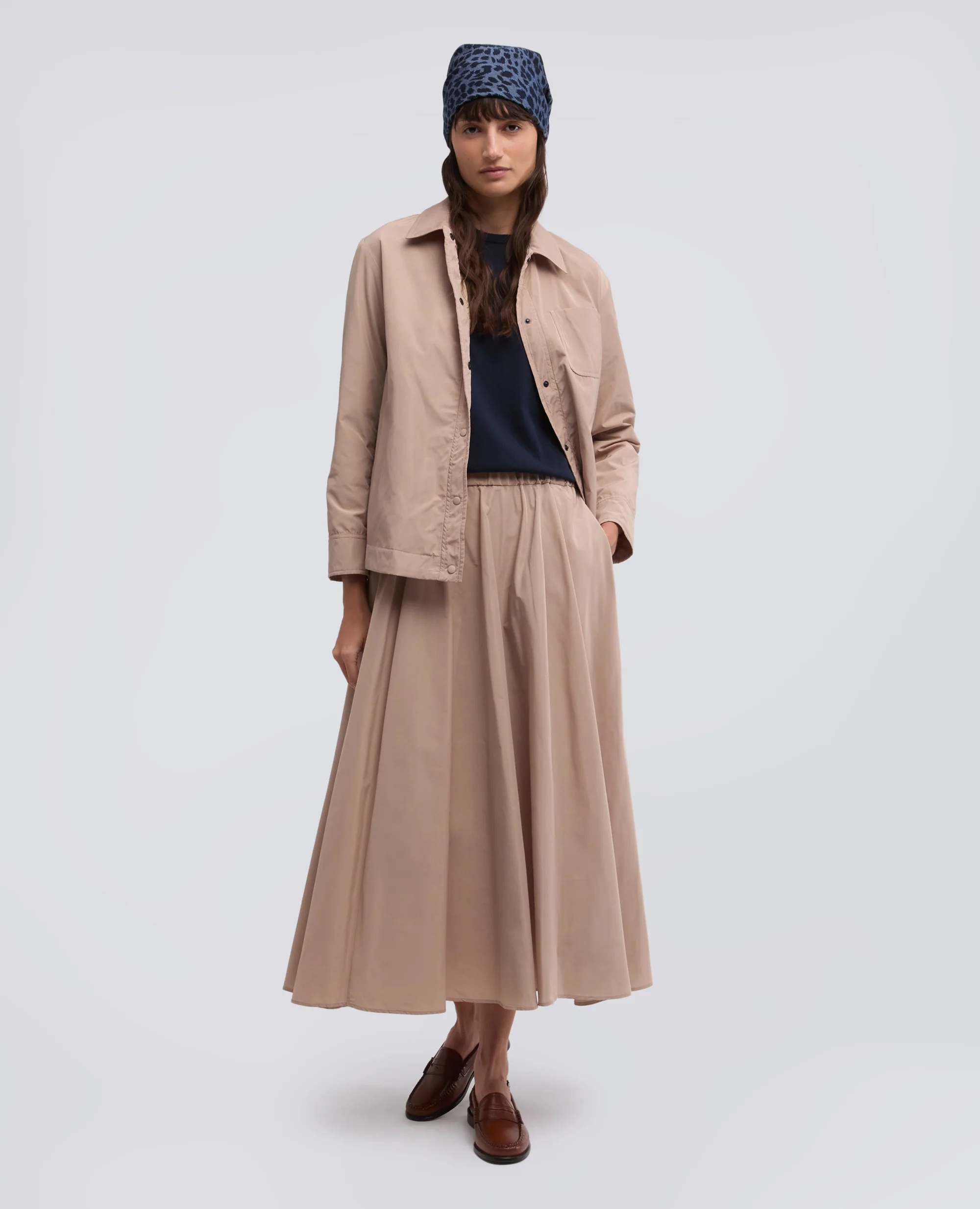 GIACCA IN POLIESTERE TECNICO - BEIGE - Image 2