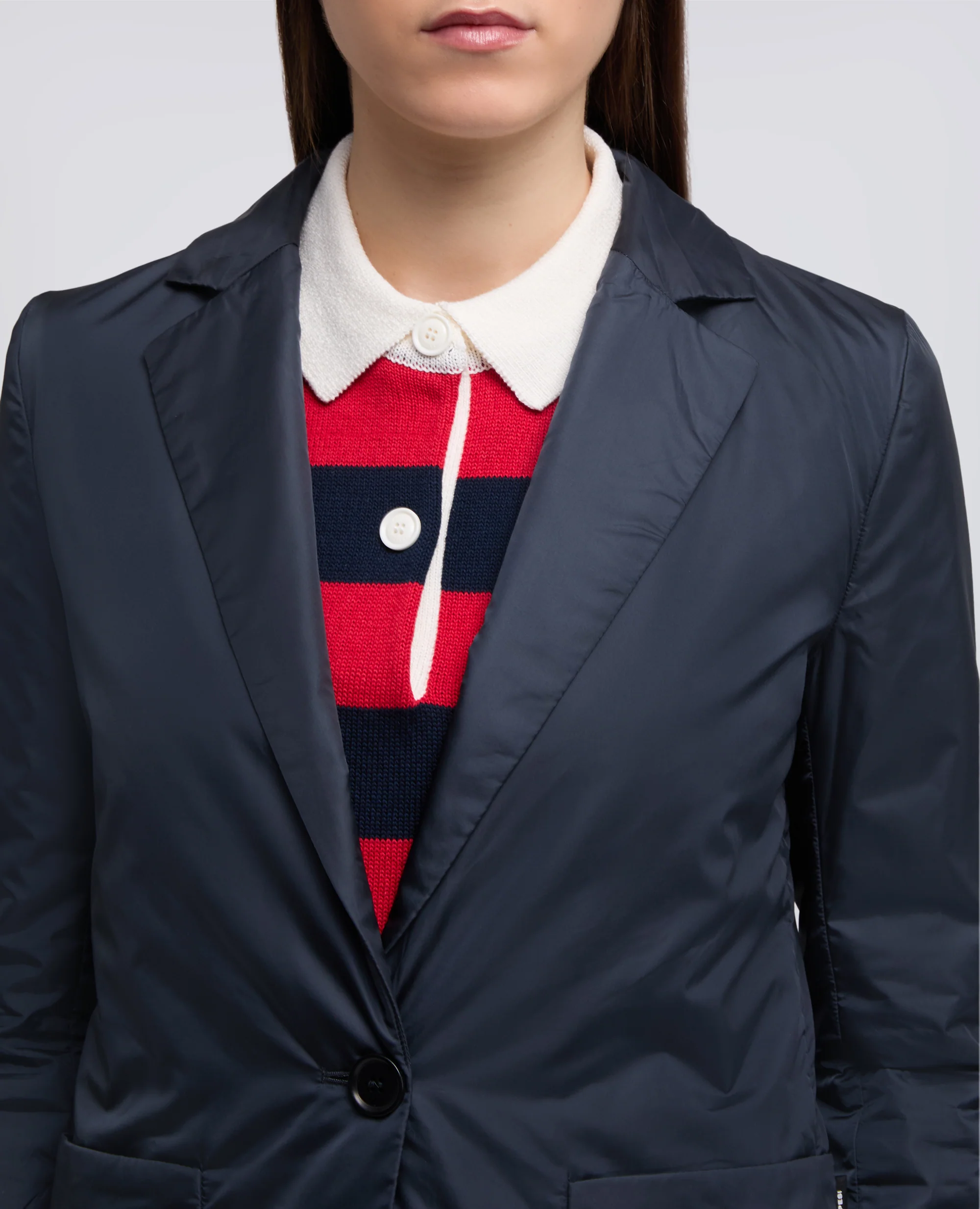 GIACCA IN NYLON IMBOTTITA - NAVY - Image 4