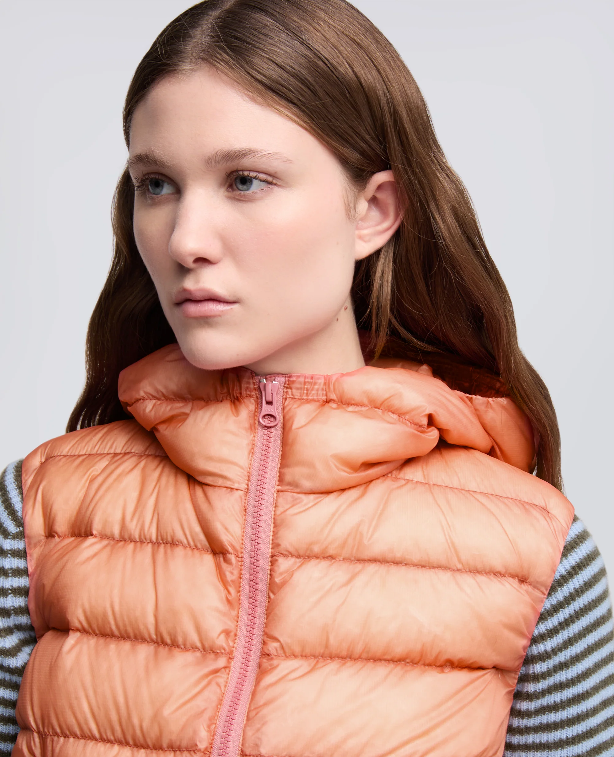 GILET IN NYLON RIPSTOP ULTRALIGHT - ROSA ANTICO - Image 4