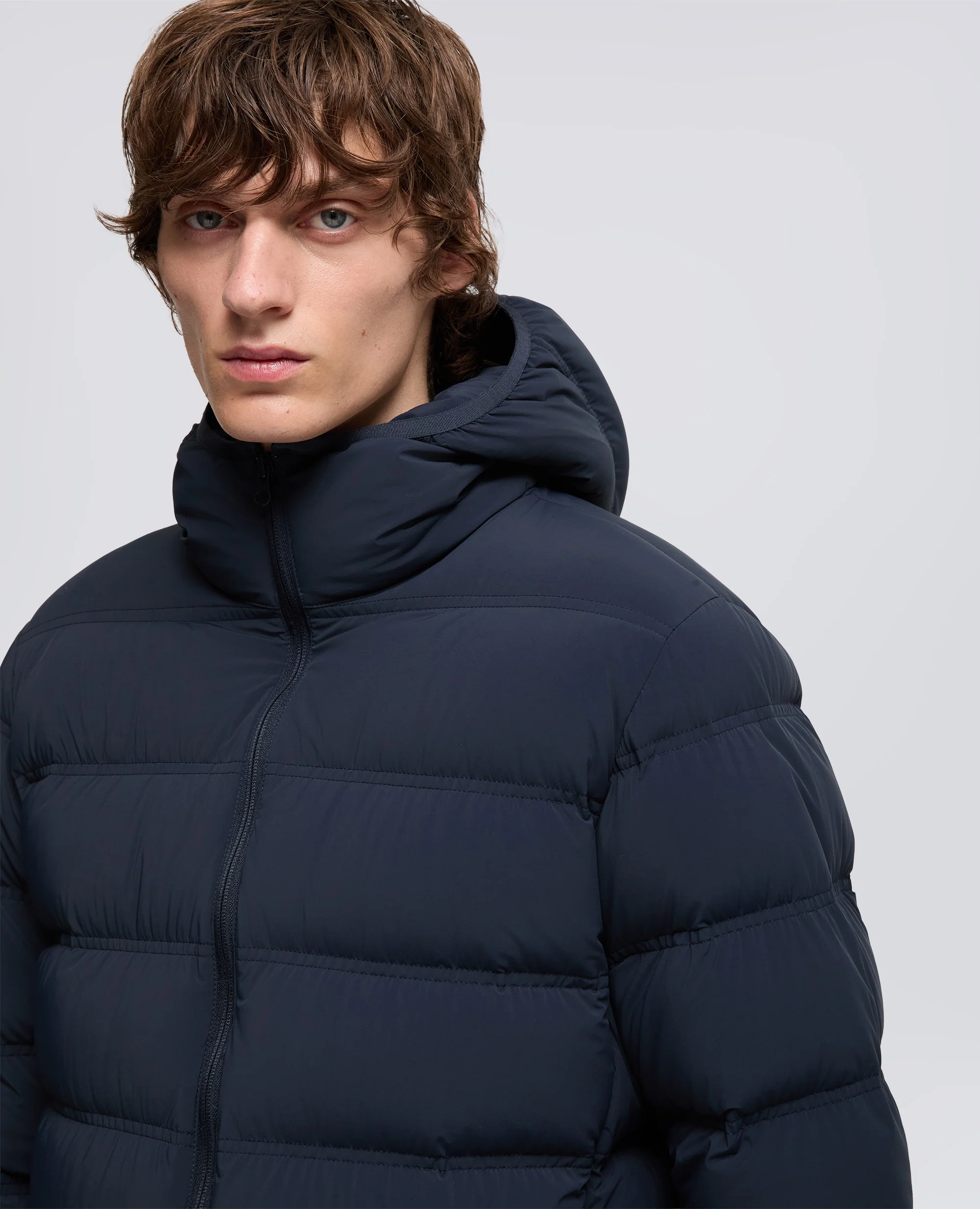 GIUBBOTTO HOBBS IN TESSUTO TECNICO STRETCH - NAVY - Image 4