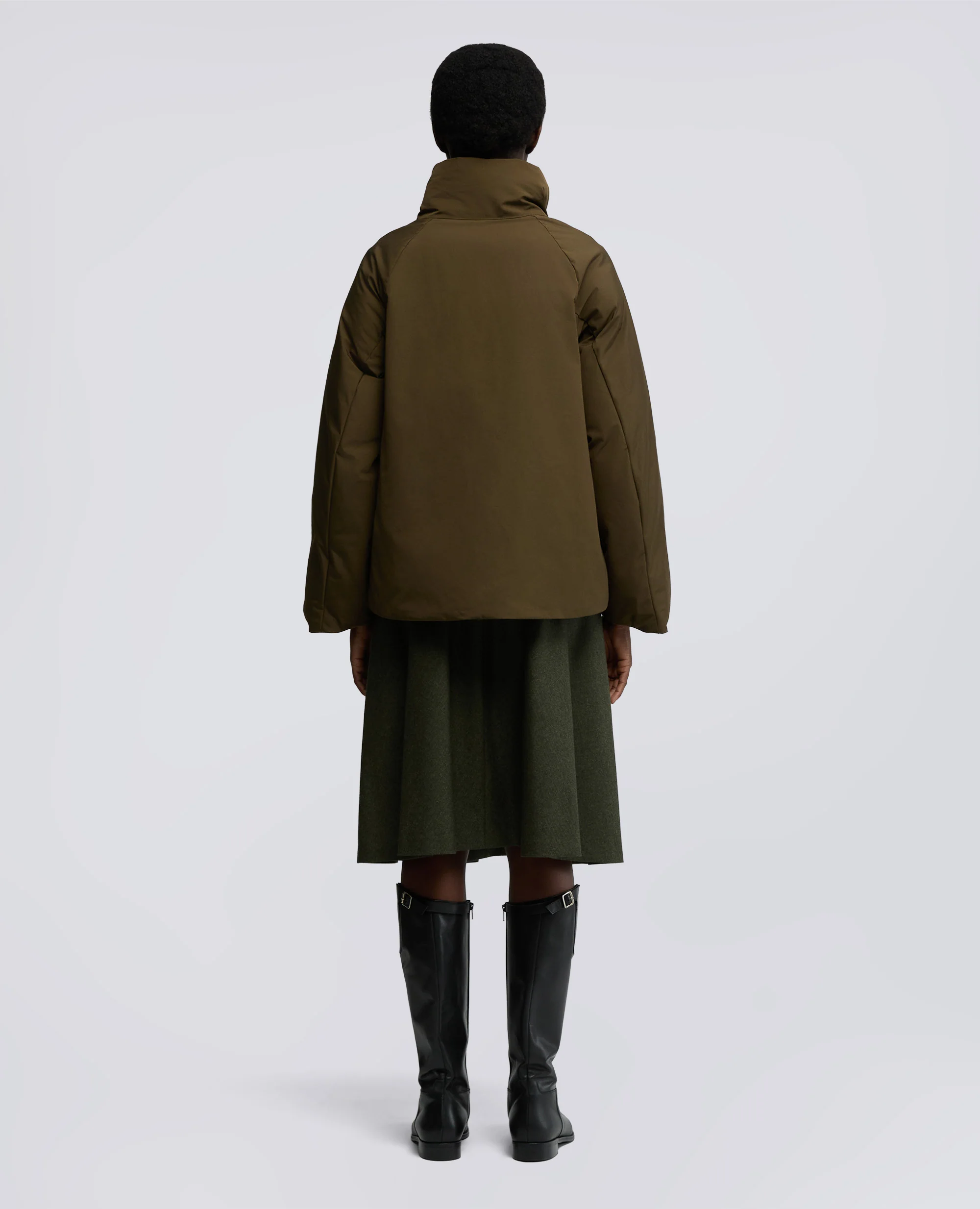 GIUBBOTTO SPUMINA IN COTONE E POLIESTERE - MILITARE - Image 3