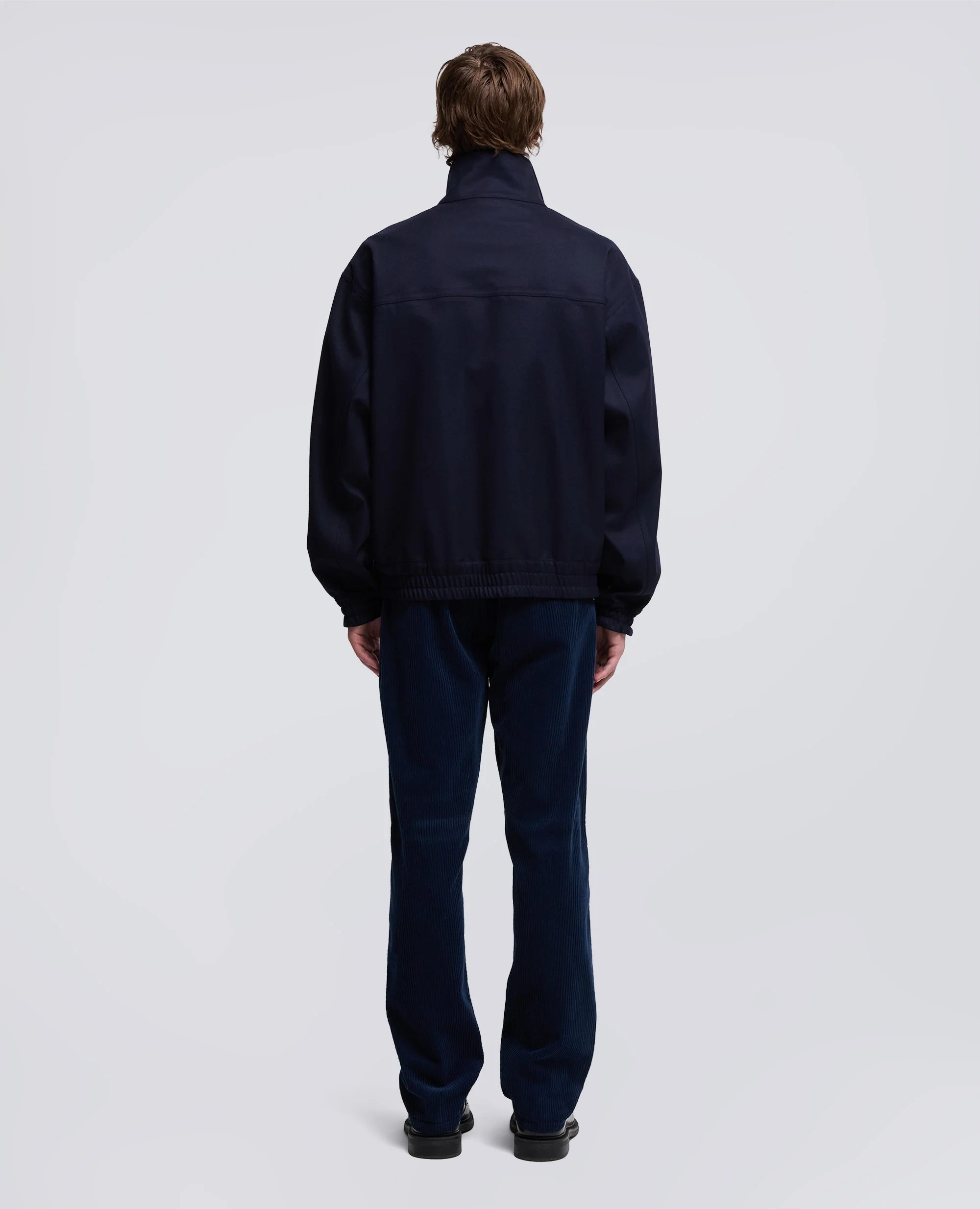 GIUBBOTTO STANTON IN TWILL DI LANA - NAVY - Image 3