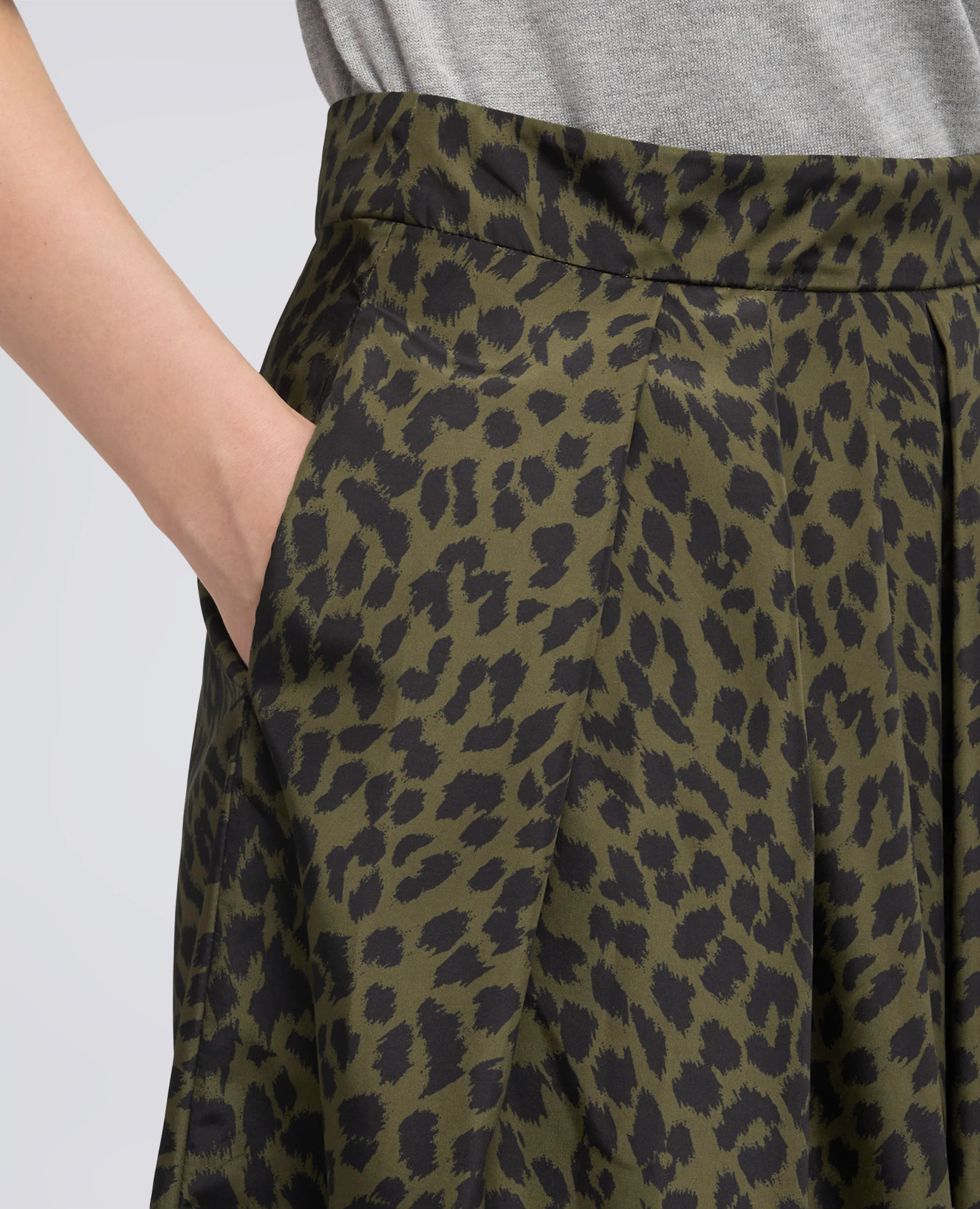 GONNA IN POLIESTERE STAMPATO - ANIMALIER - Image 4
