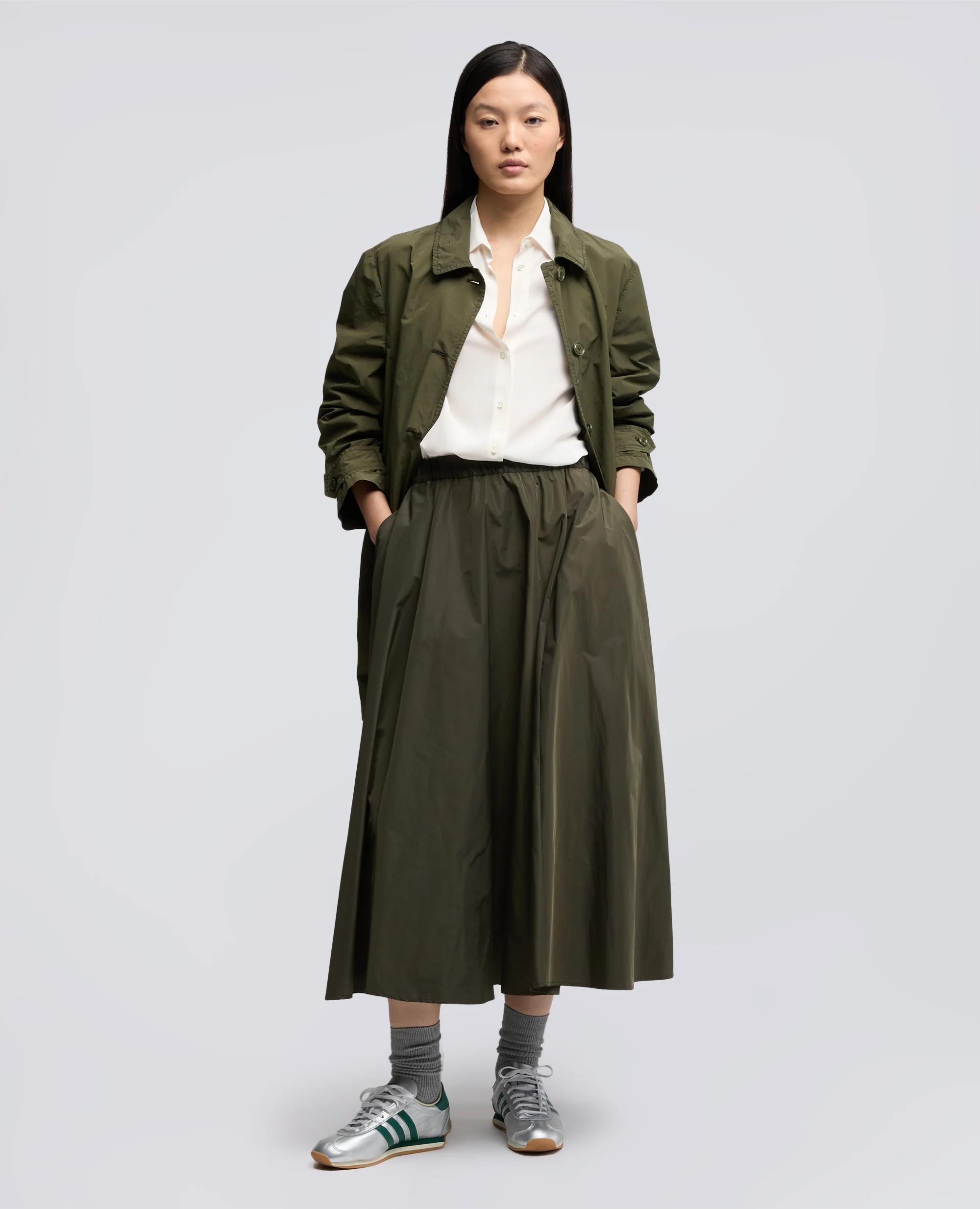 GONNA IN POLIESTERE TECNICO - MILITARE - Image 2