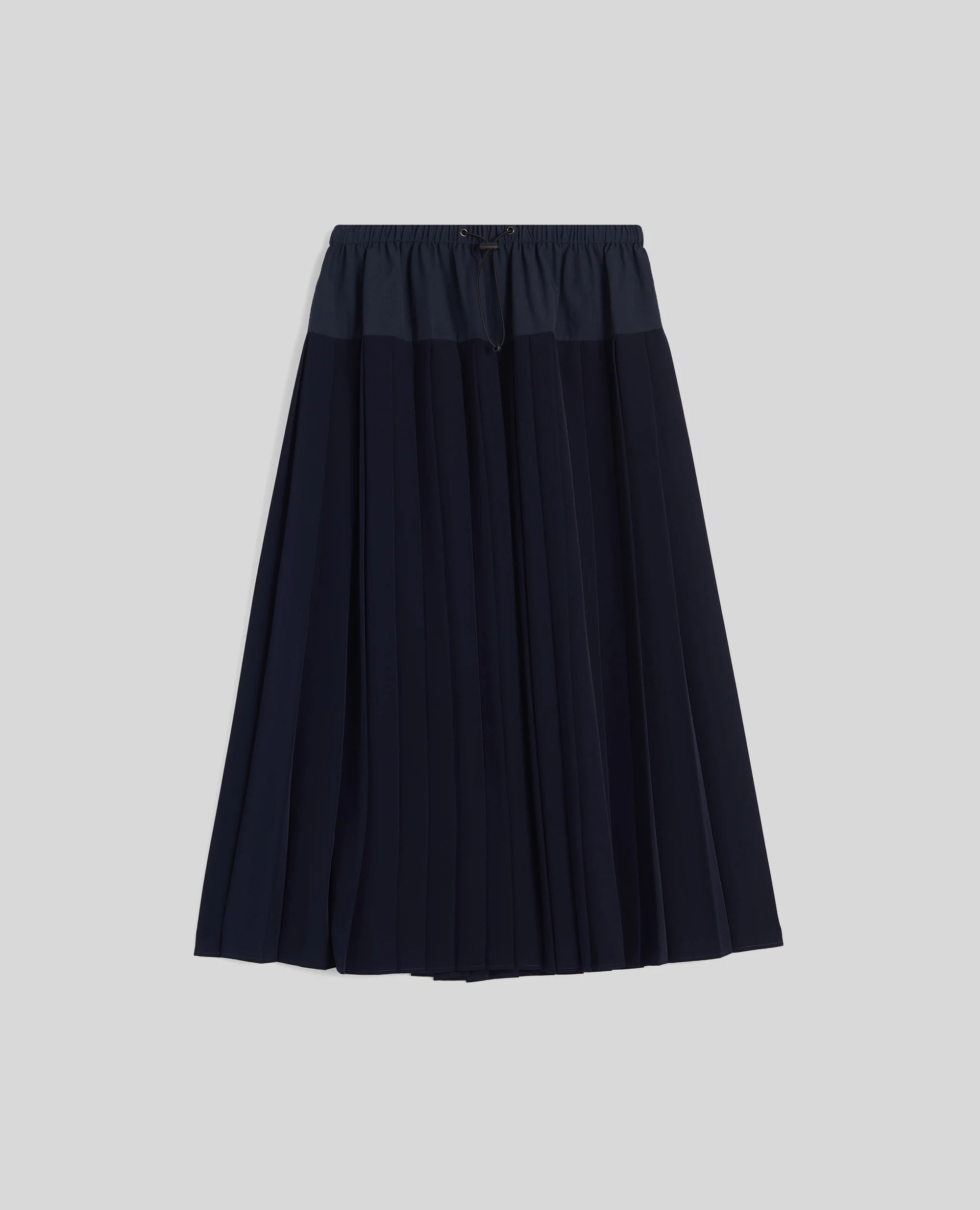 GONNA LONGUETTE IN RASO - NAVY