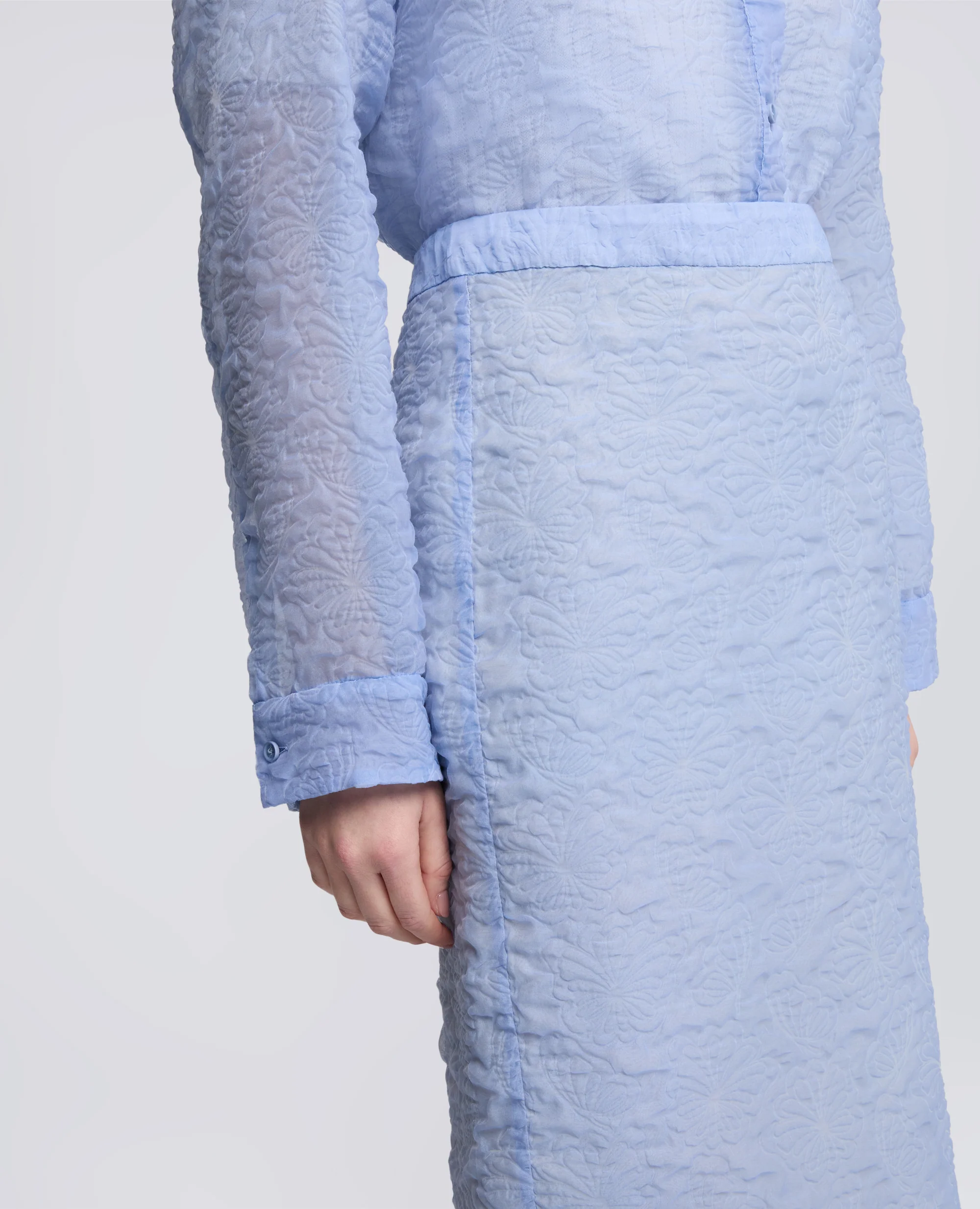 GONNA TUBINO IN CLOQUE - AZZURRO - Image 7