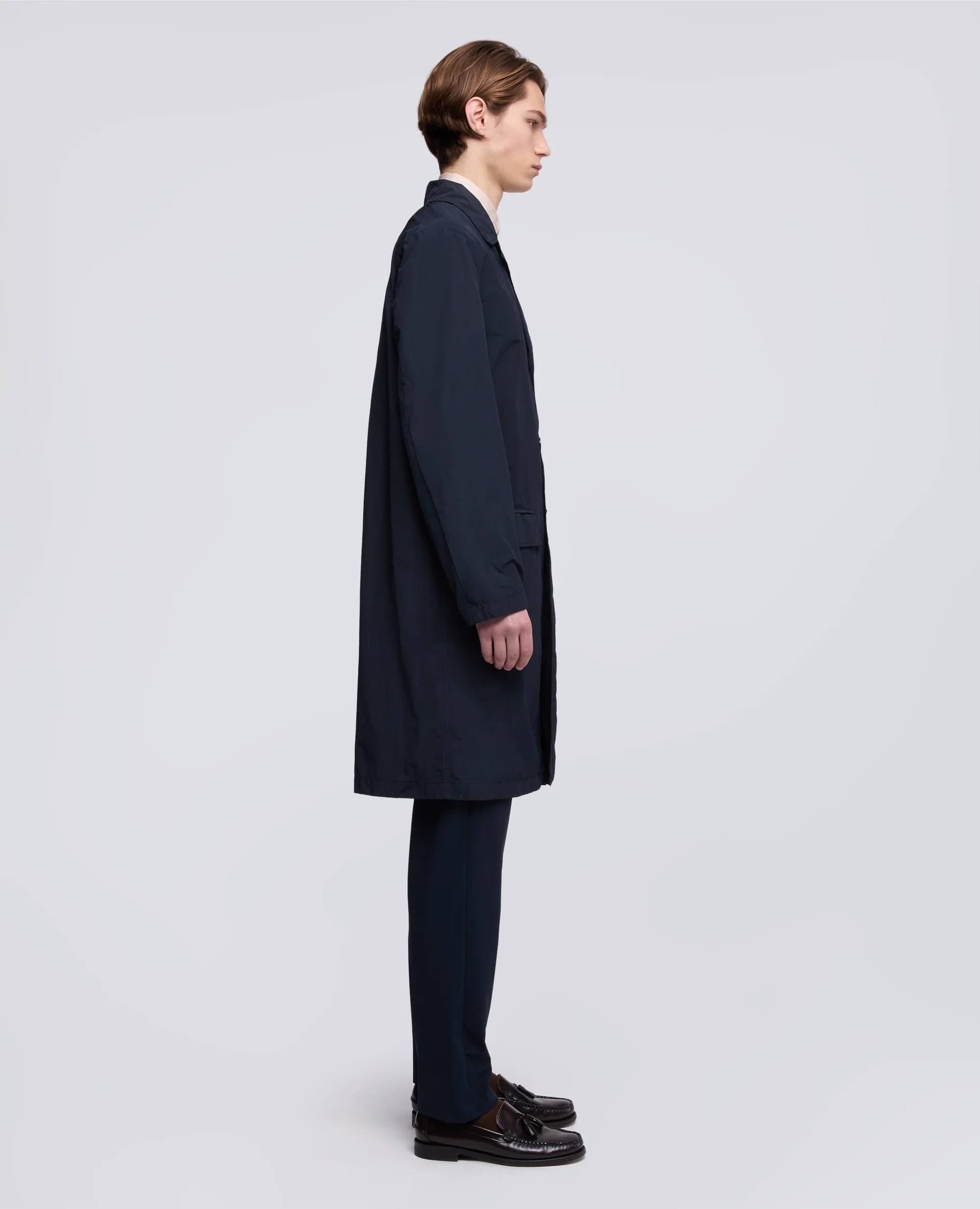 IMPERMEABILE IN NYLON - NAVY - Image 4