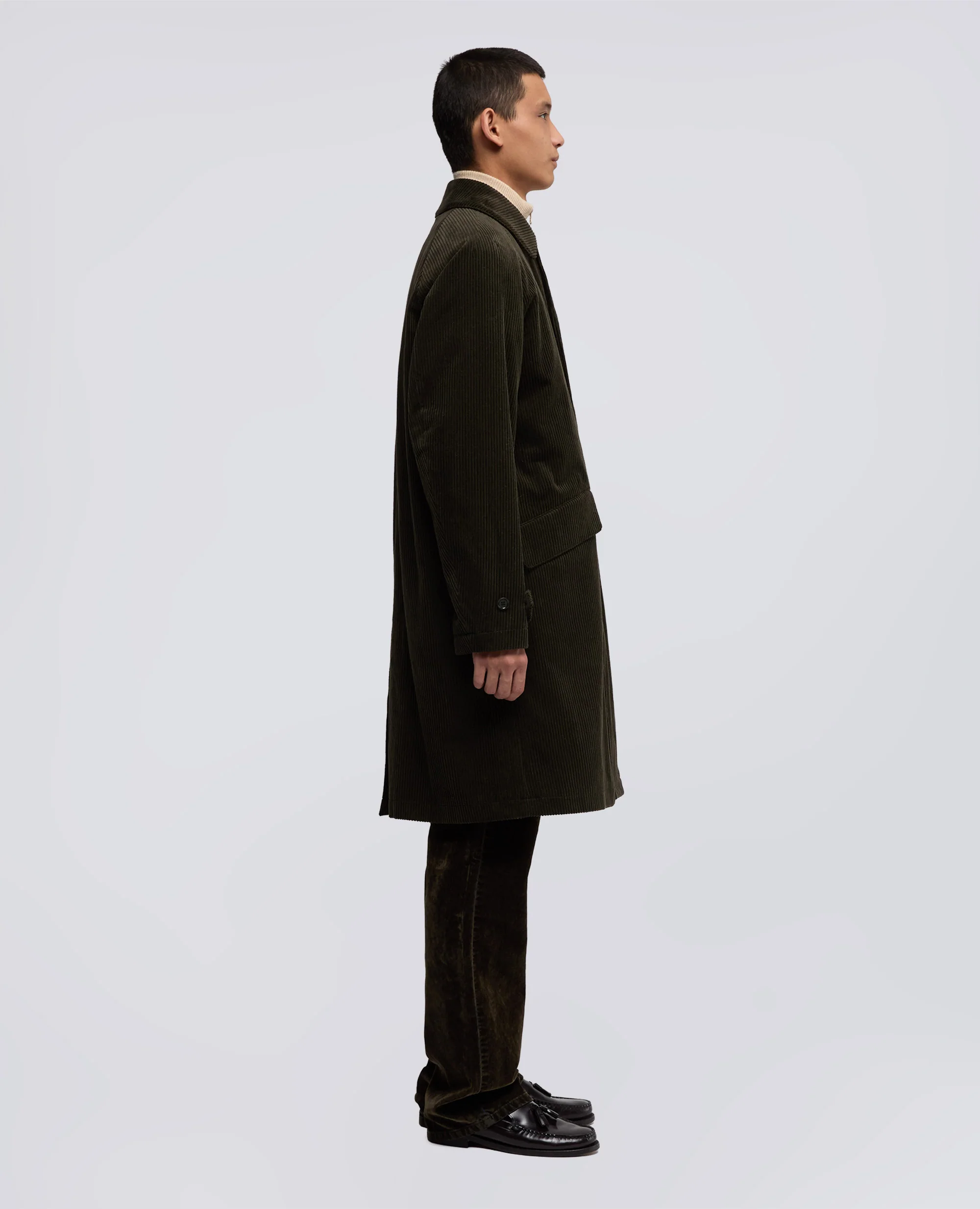 CAPPOTTO WRIGHT IN VELLUTO A COSTE - MILITARE - Image 4