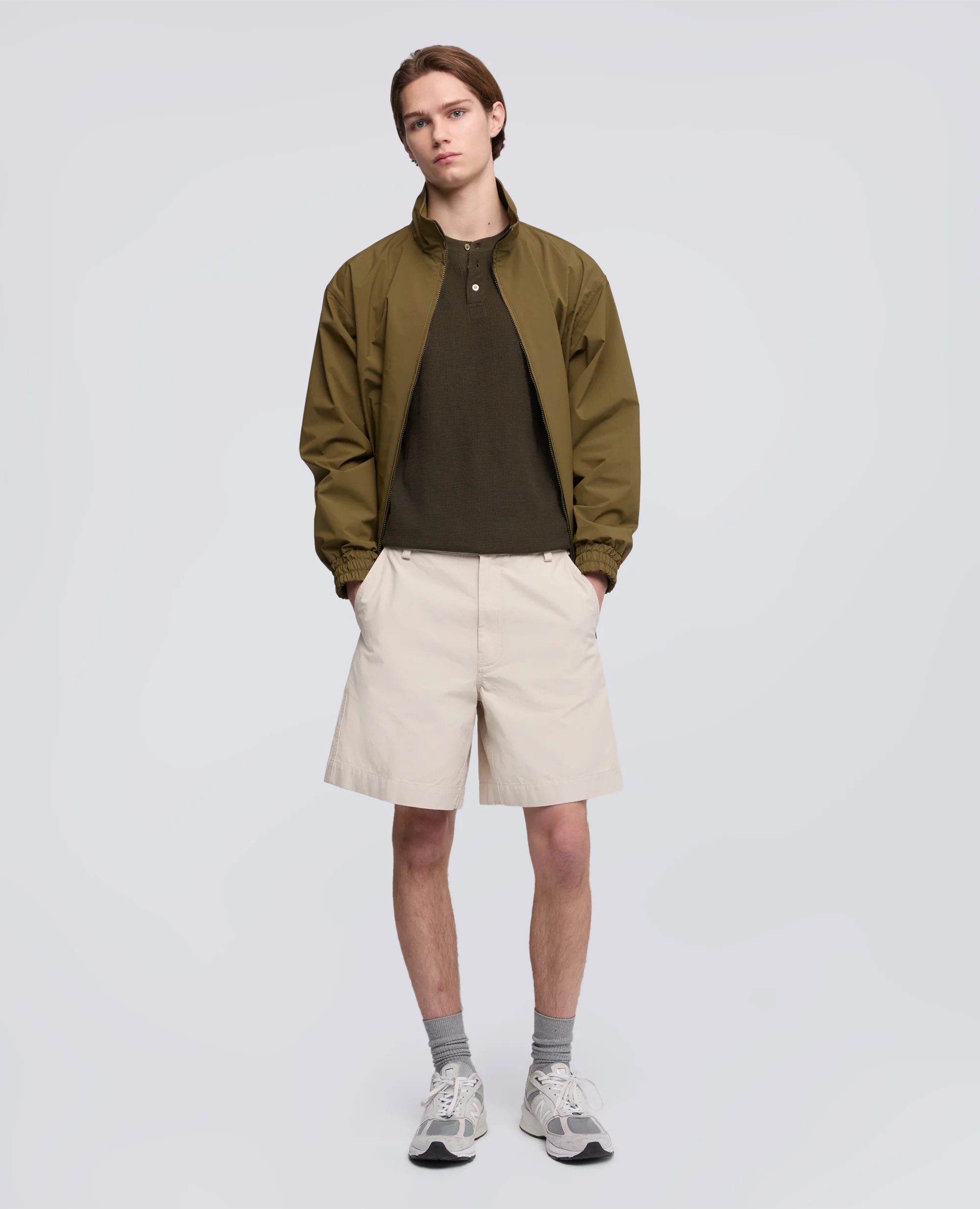 MAGLIA GIROCOLLO IN COTONE - MILITARE - Image 2