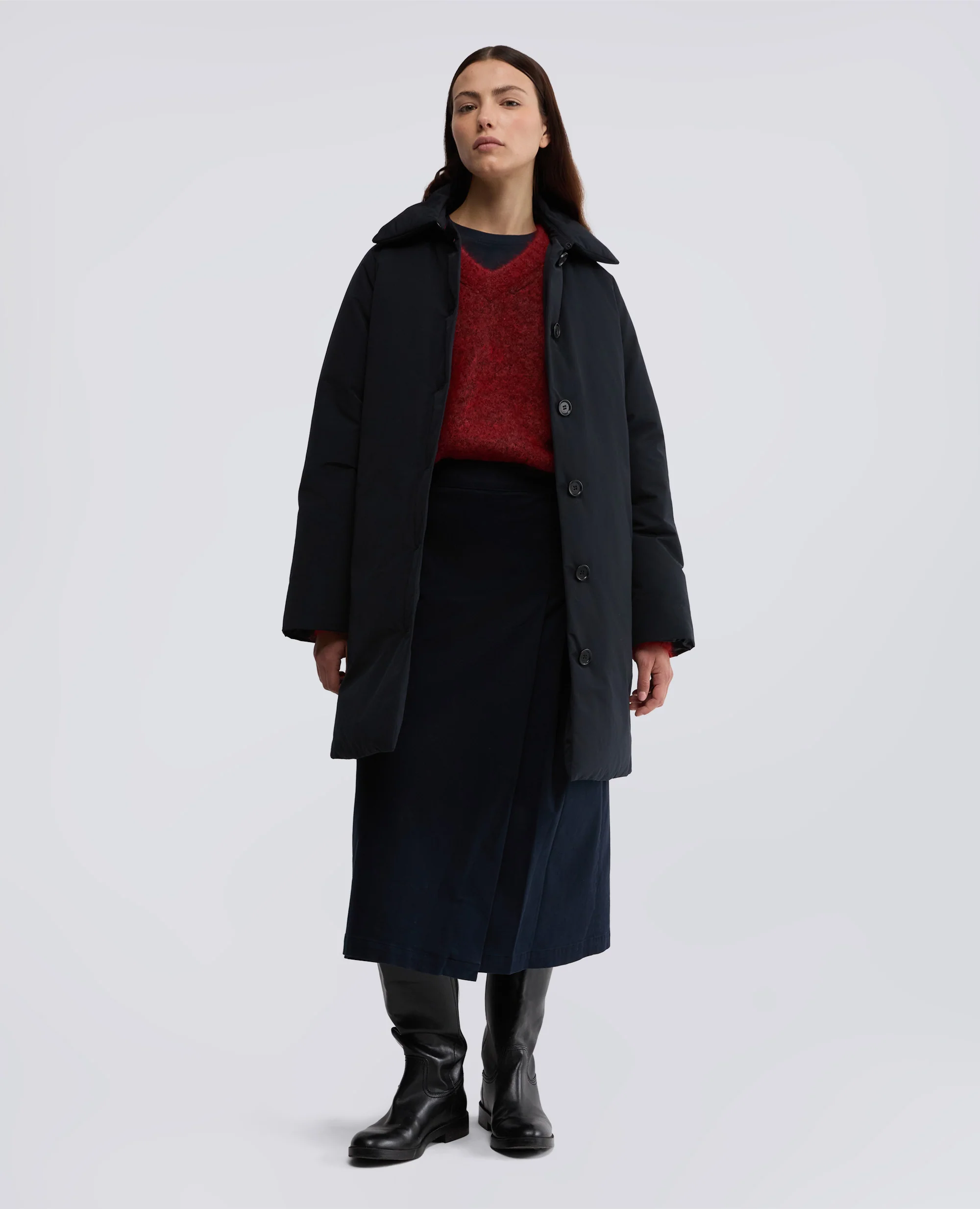 MAGLIA IN MISTO LANA MOHAIR - CORALLO - Image 2