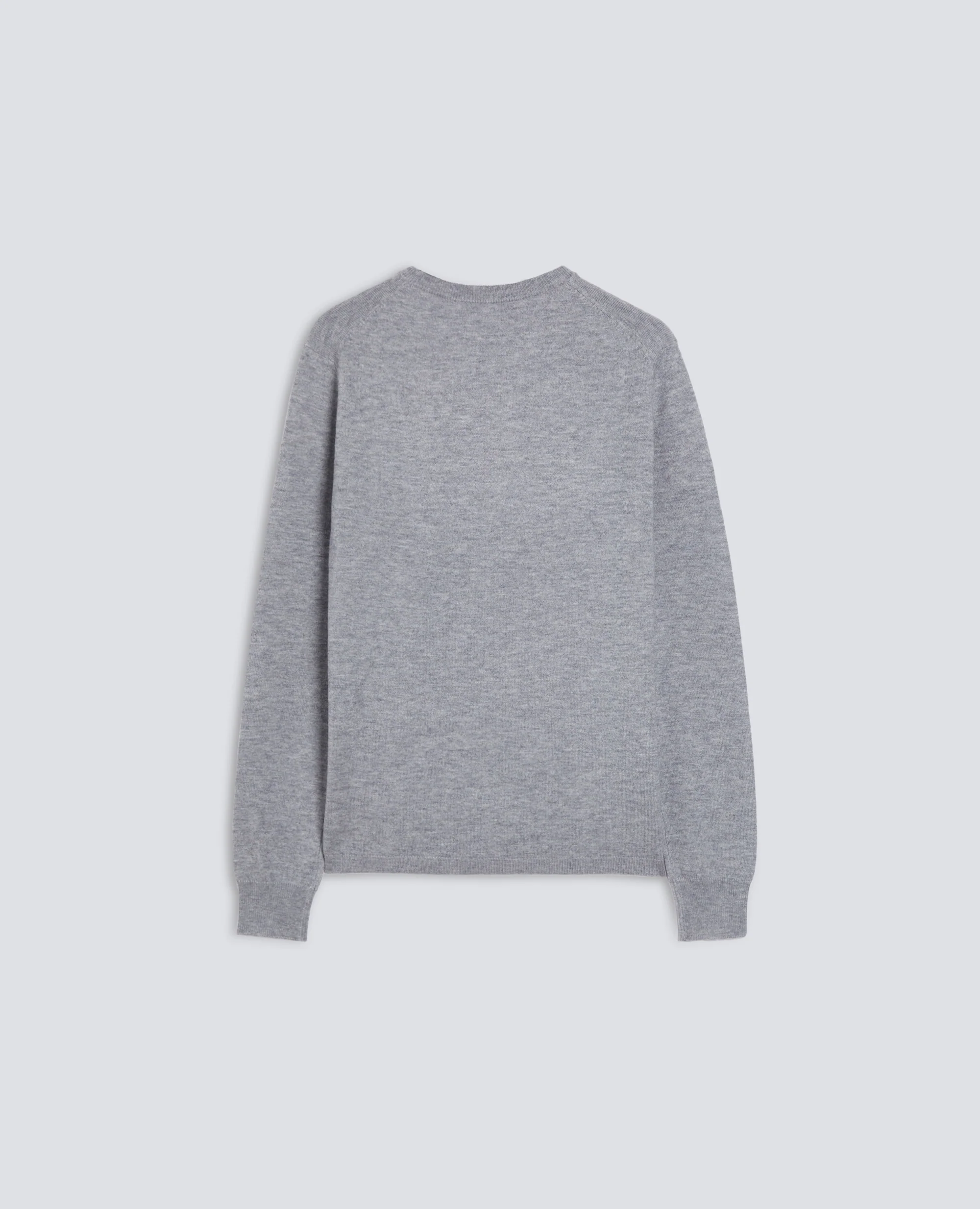 MAGLIA GIROCOLLO IN LANA - GRIGIO MELANGE - Image 2