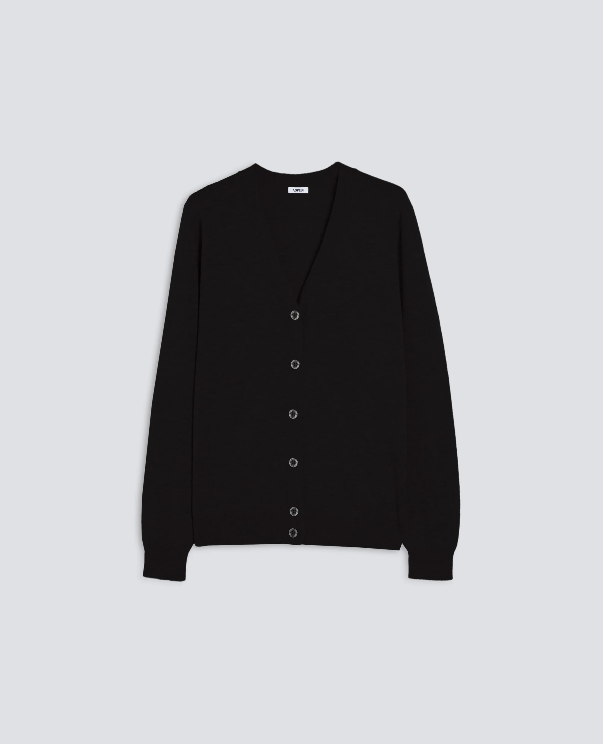 CARDIGAN IN LANA - NERO