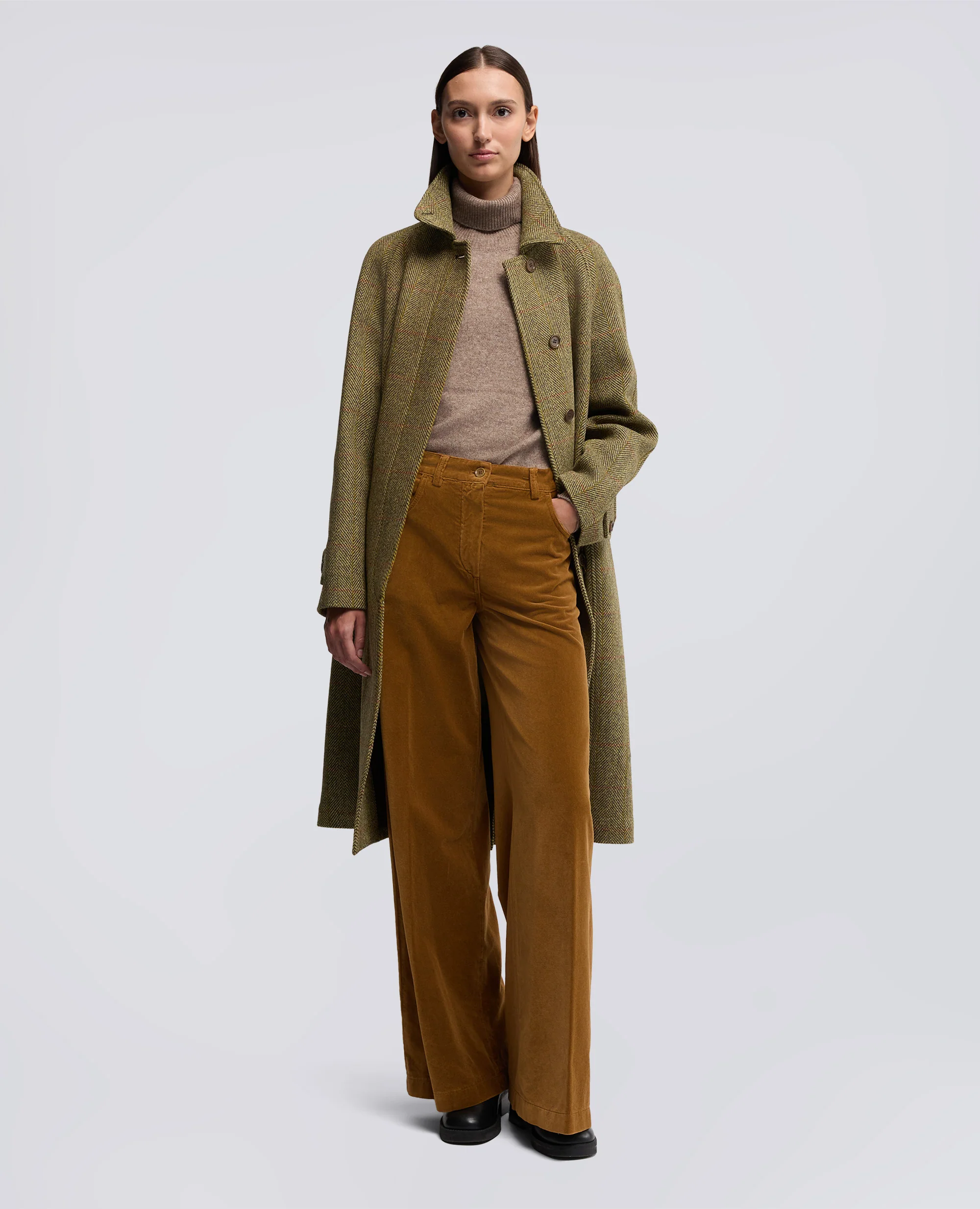 MAGLIA DOLCEVITA IN MISTO LANA, YAK E CASHMERE - TORTORA - Image 2