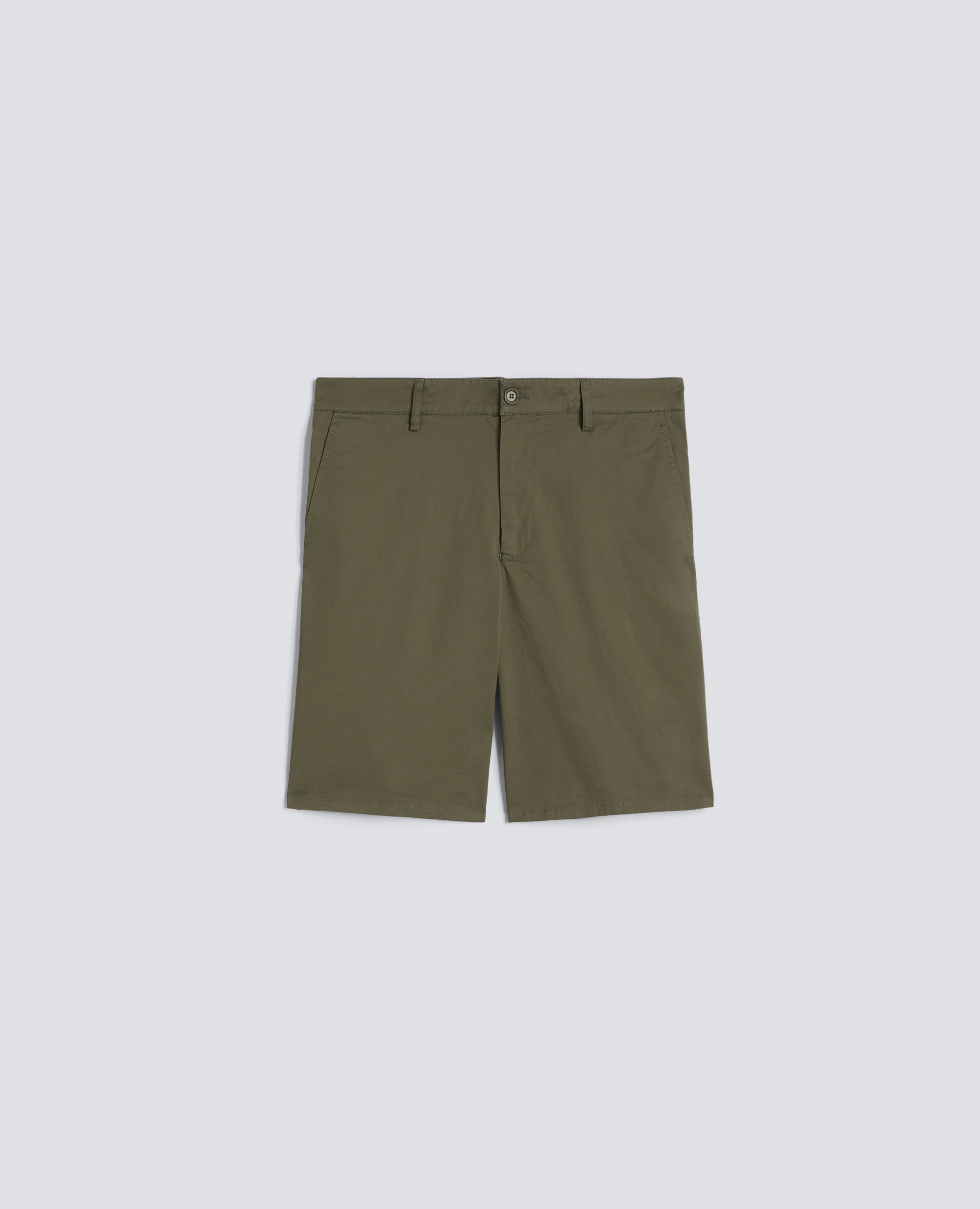 BERMUDA IN TWILL DI COTONE - MILITARE