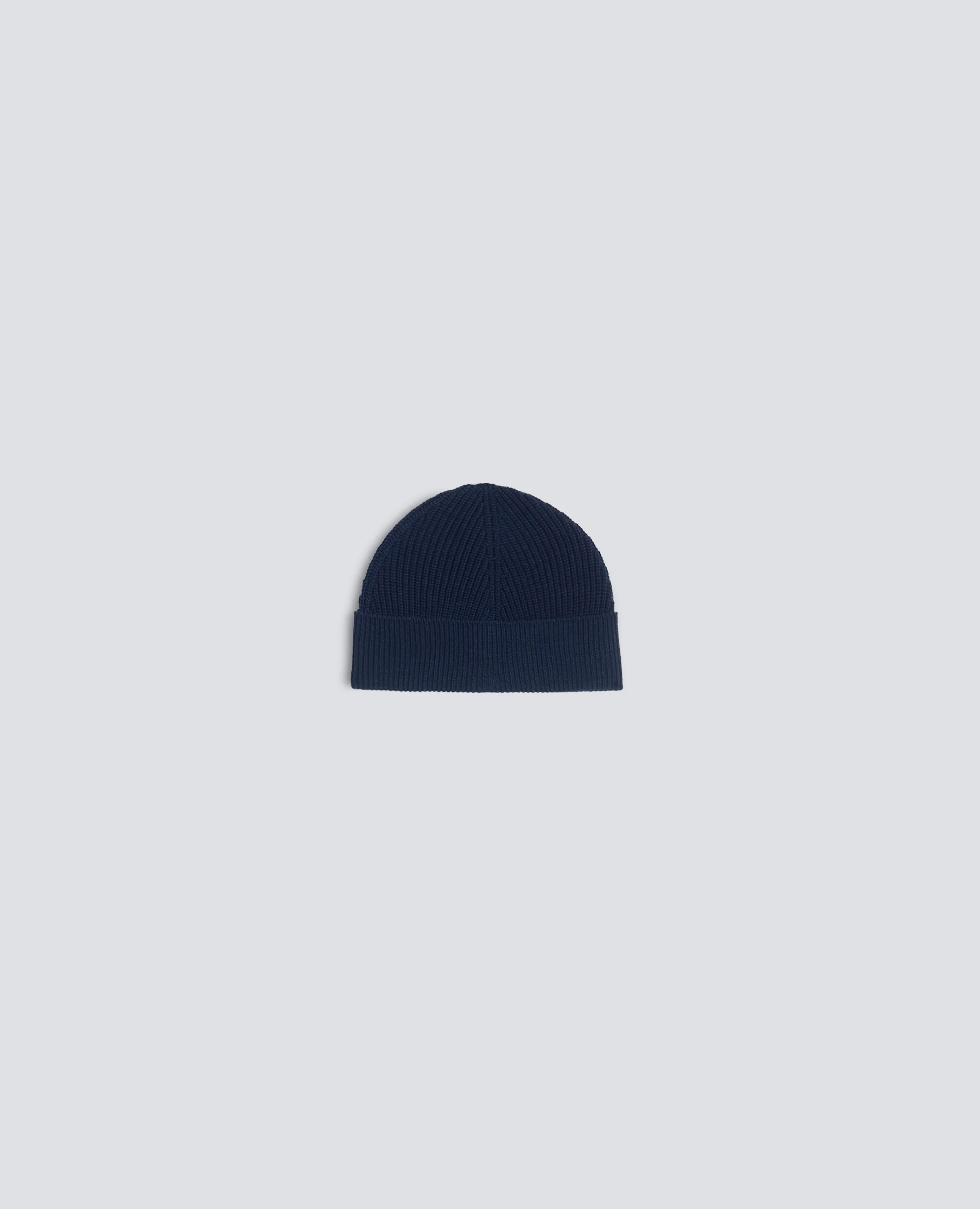 CAPPELLO IN LANA MERINO - NAVY