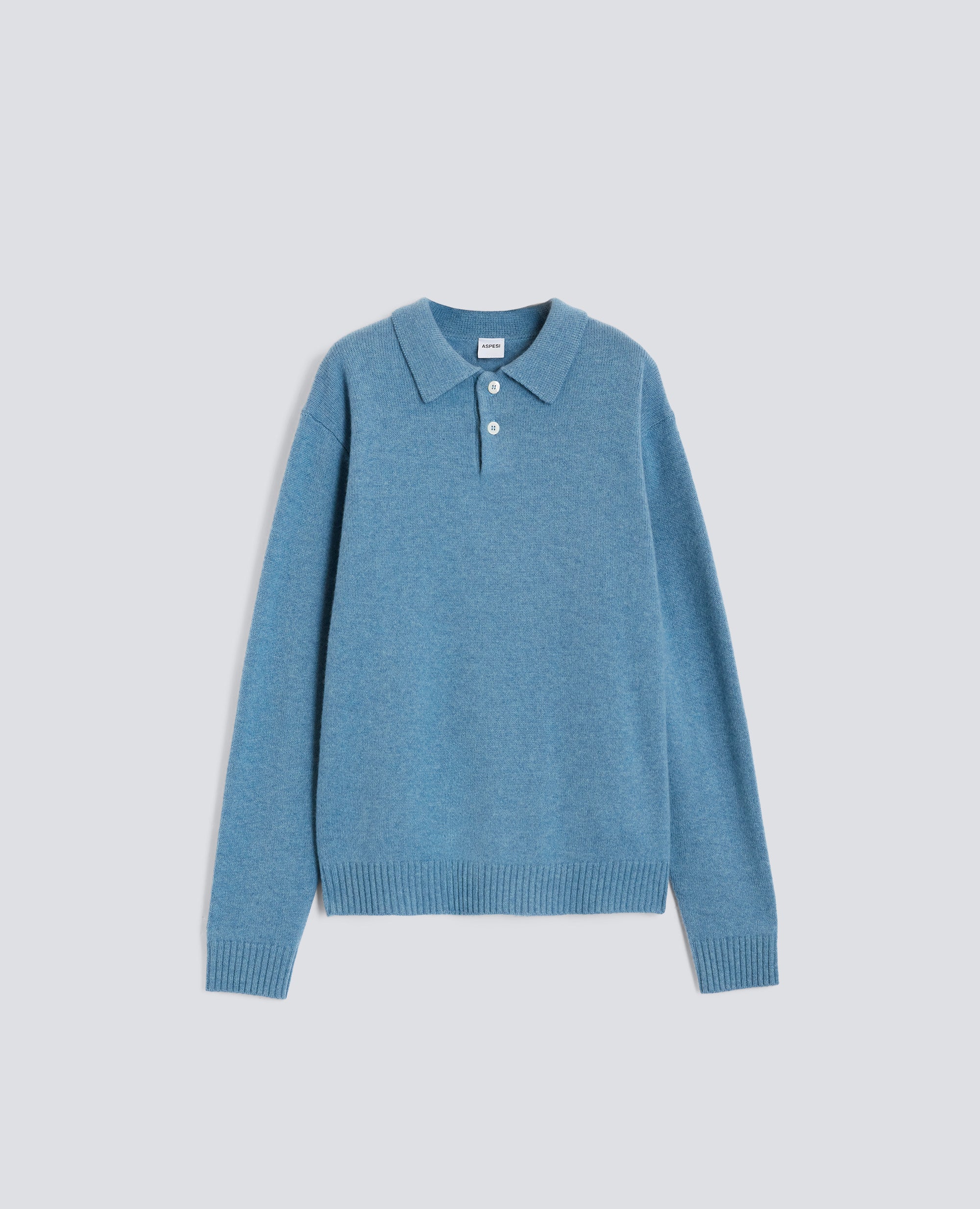 POLO IN CASHMERE - AZZURRO