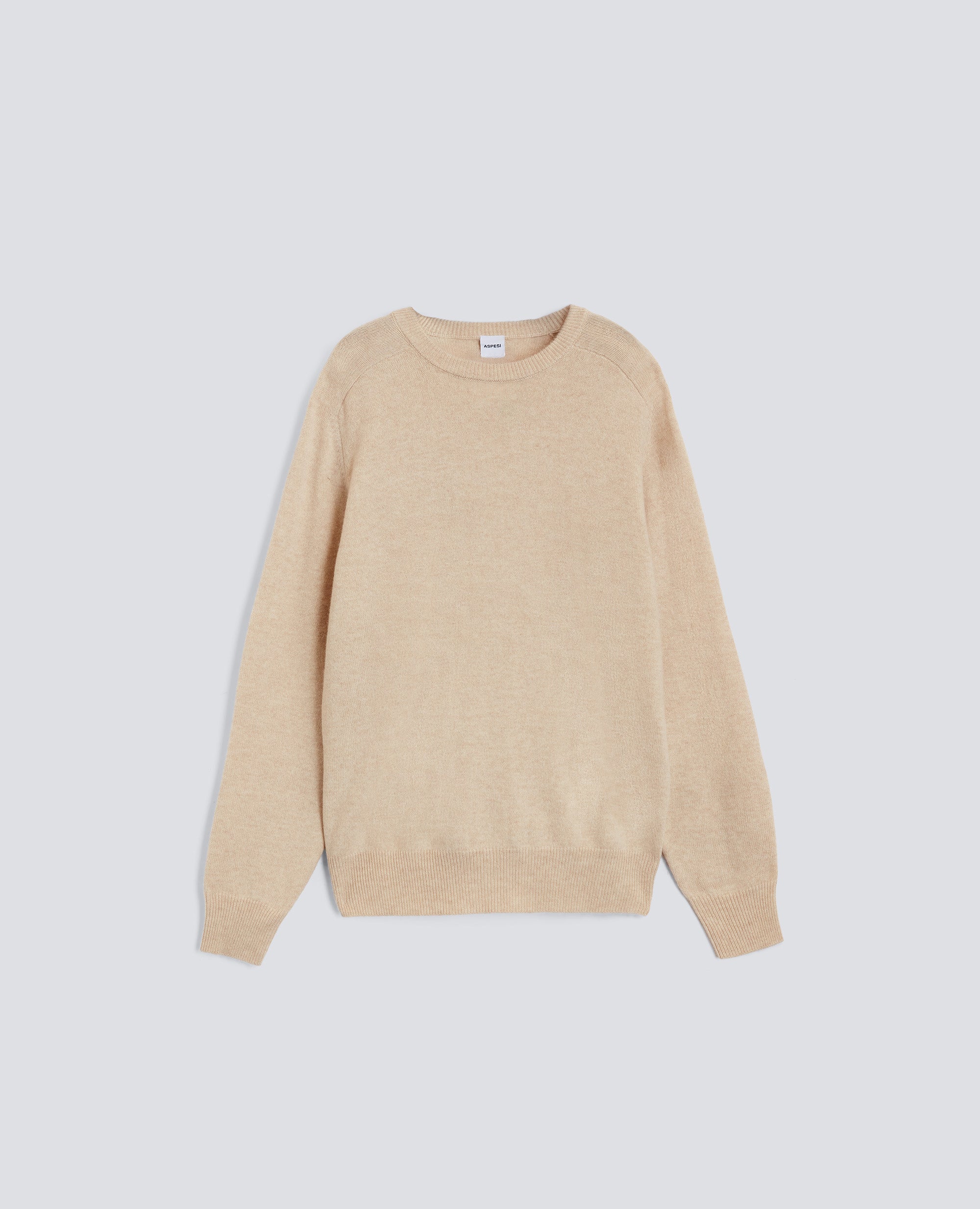 MAGLIA IN LANA E CASHMERE - NATURALE