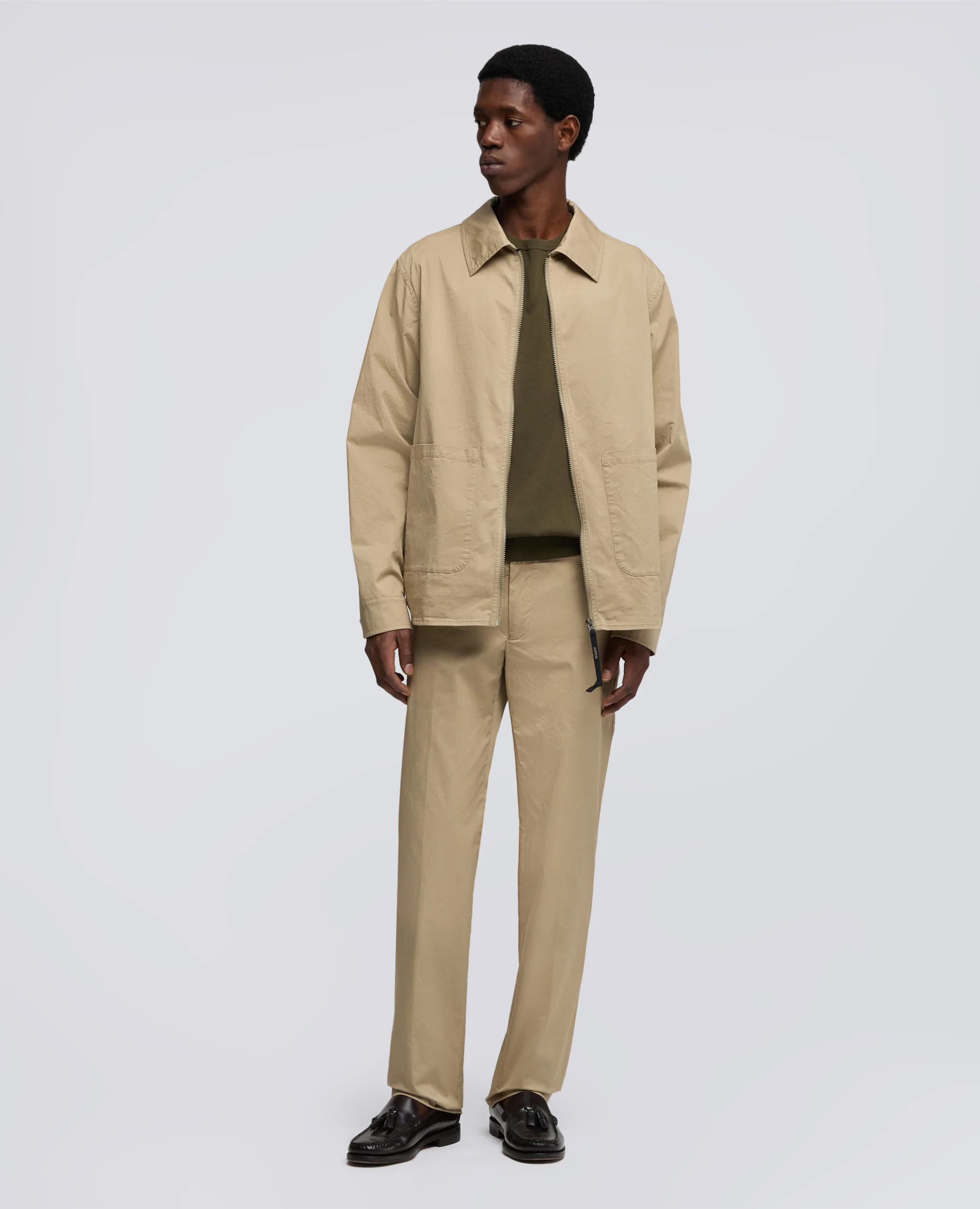 PANTALONE IN TWILL DI COTONE - COLONIALE - Image 2
