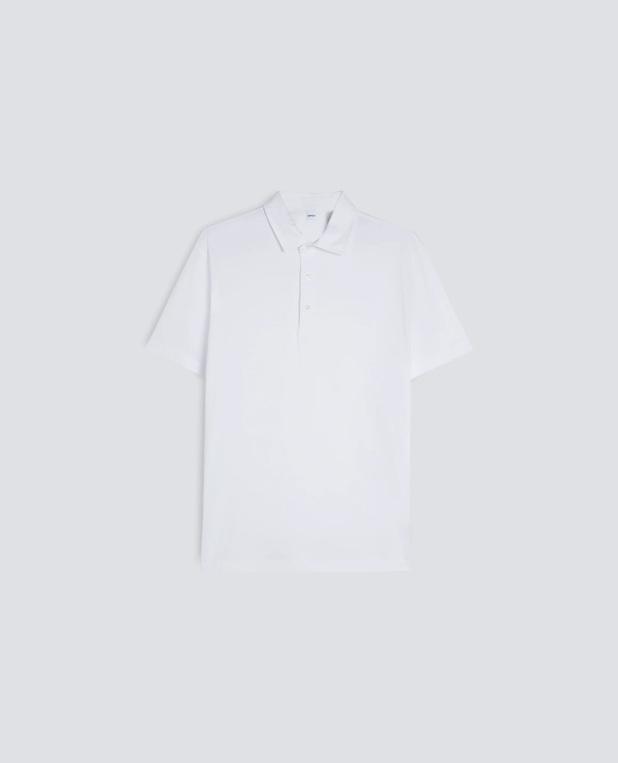 POLO IN JERSEY DI COTONE - BIANCO