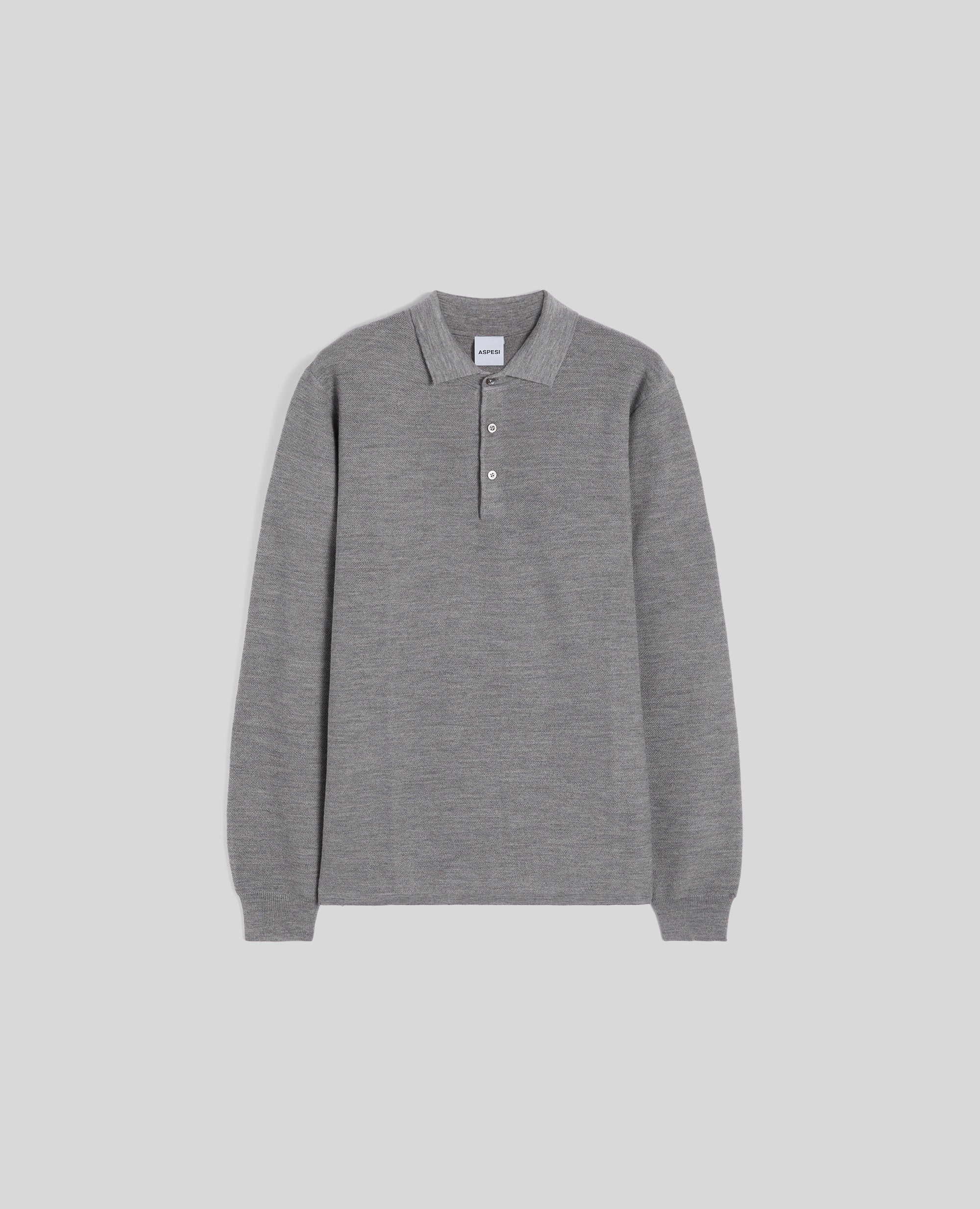POLO IN LANA - GRIGIO