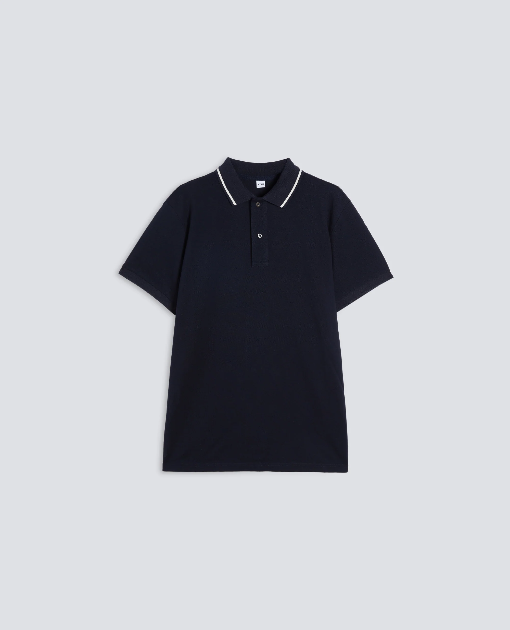 POLO IN COTONE PIQUET TINTO CAPO - NAVY