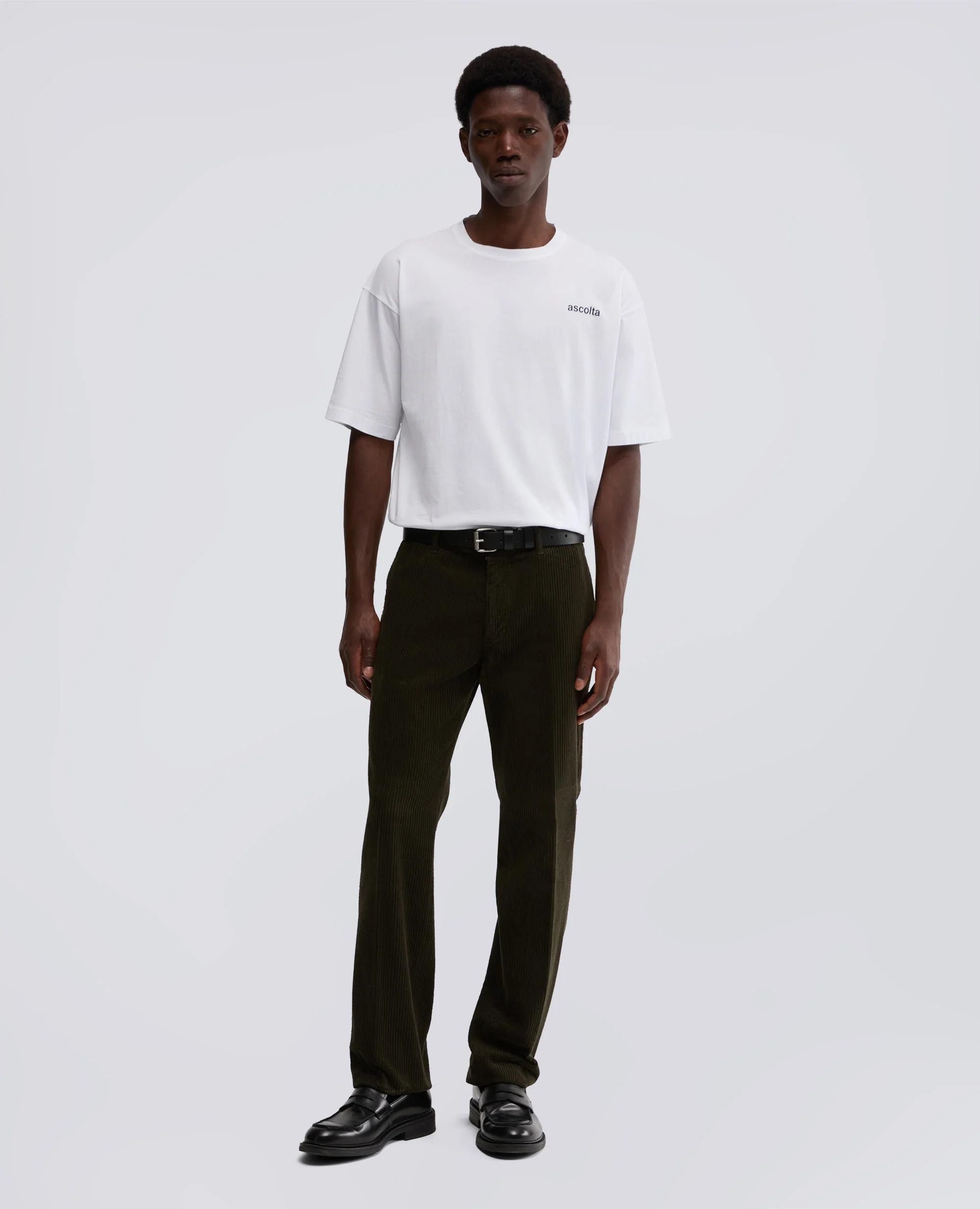 TSHIRT GIROCOLLO IN COTONE - BIANCO - Image 2