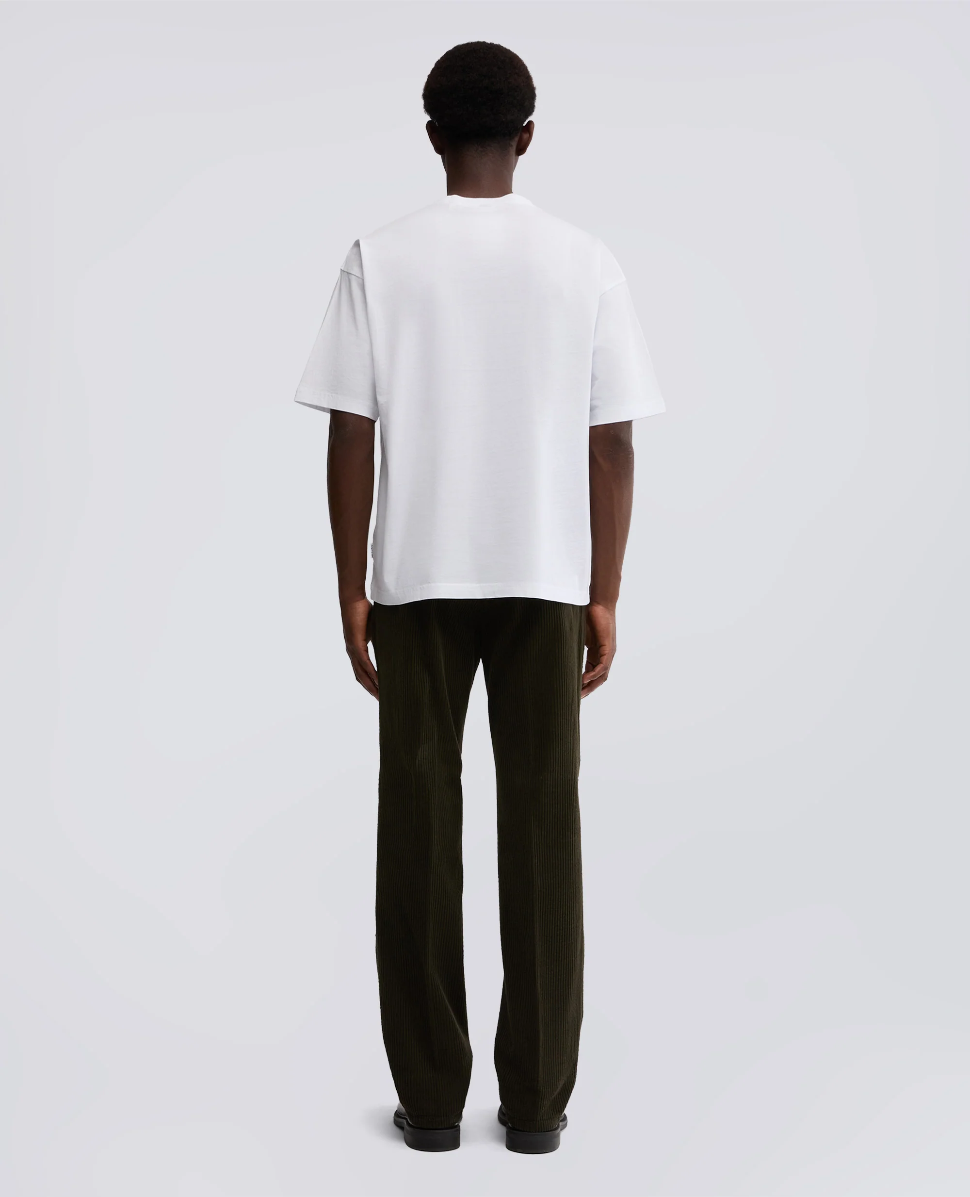 TSHIRT GIROCOLLO IN COTONE - BIANCO - Image 3