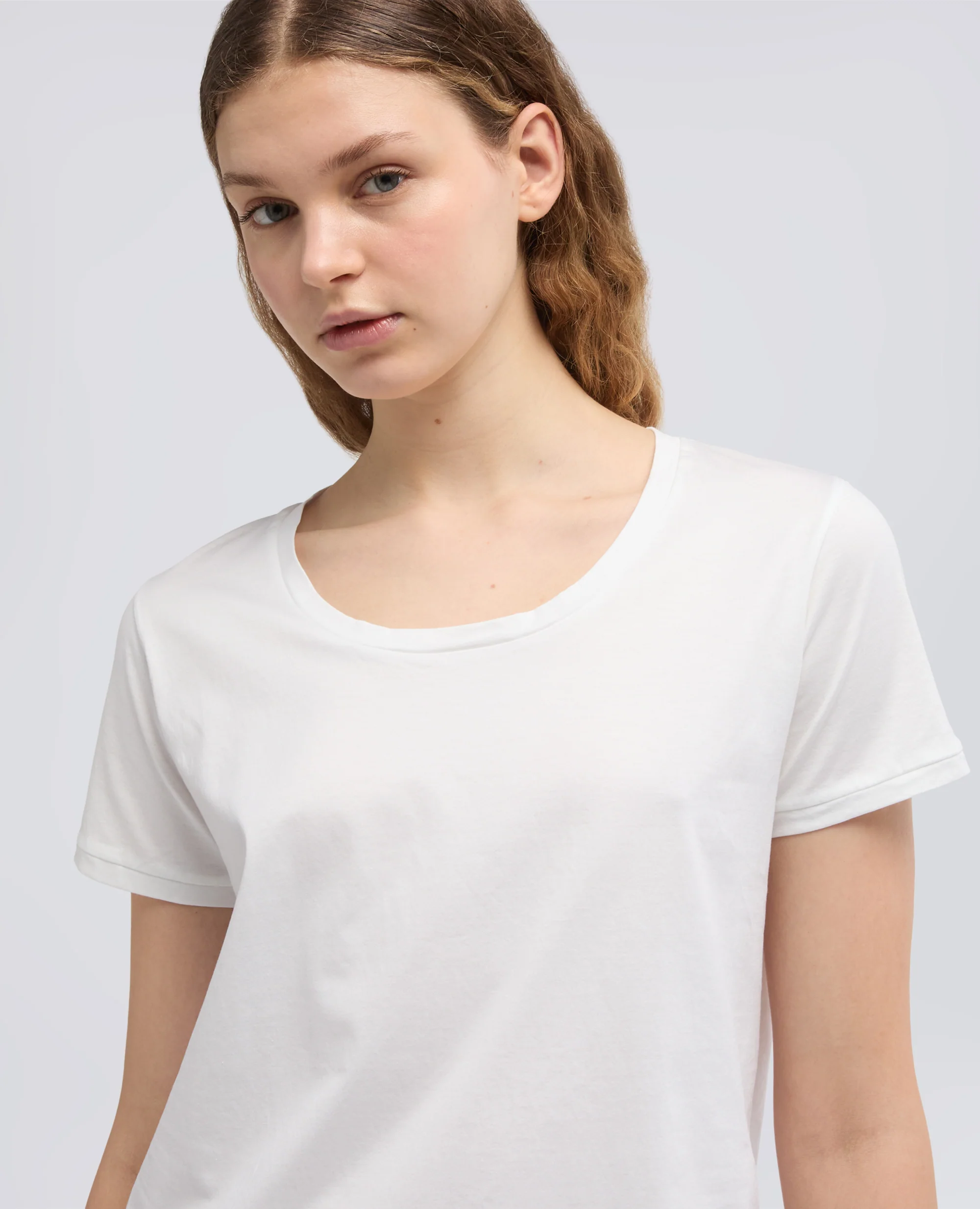 T-SHIRT IN JERSEY DI COTONE - BIANCO - Image 4