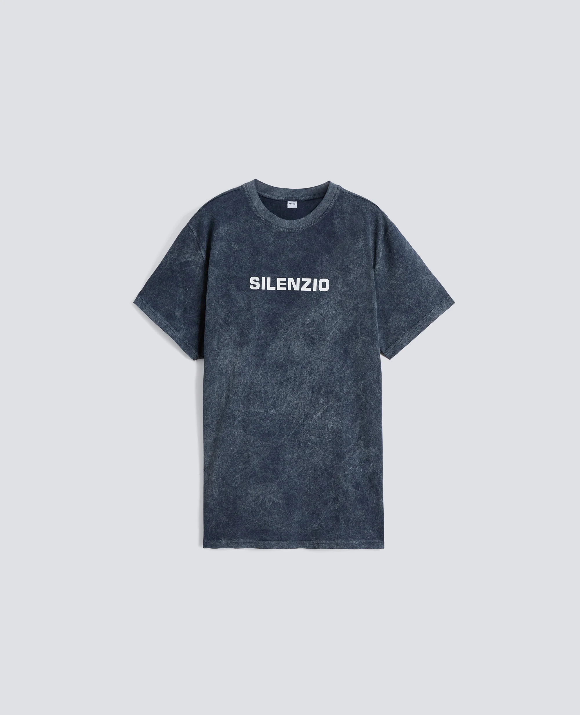 T-SHIRT IN JERSEY DI COTONE CON STAMPA - NAVY SHADY