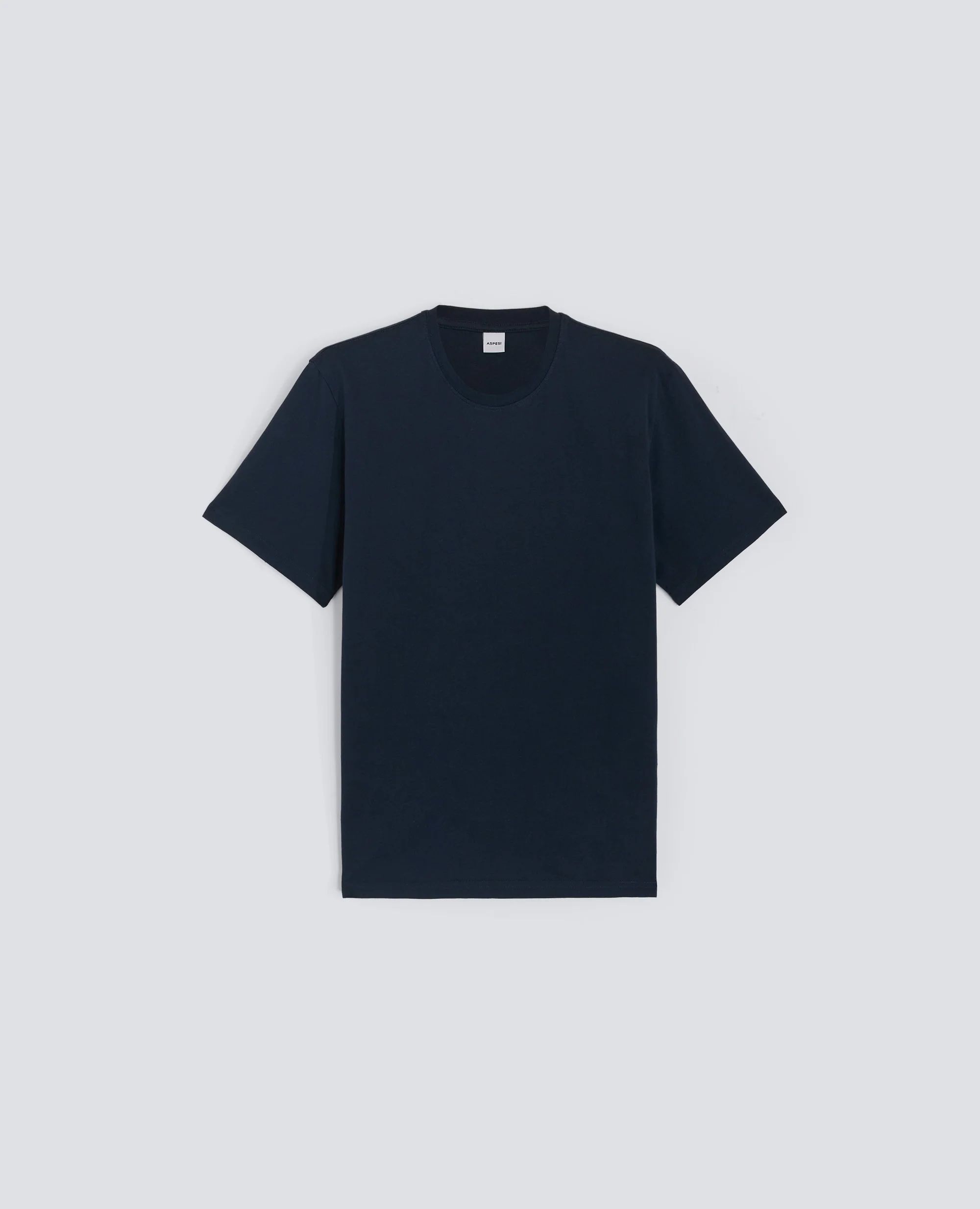 T-SHIRT IN JERSEY DI COTONE - NAVY