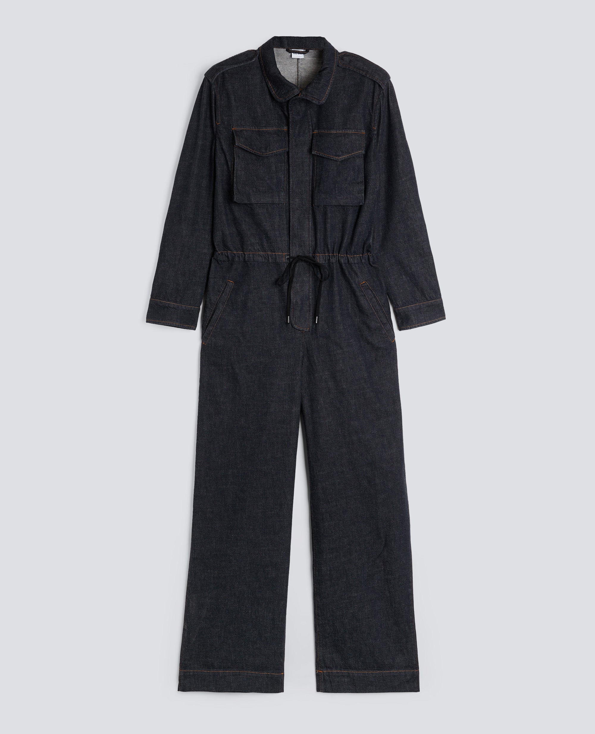TUTA IN DENIM CON MAXI TASCHE - DENIM